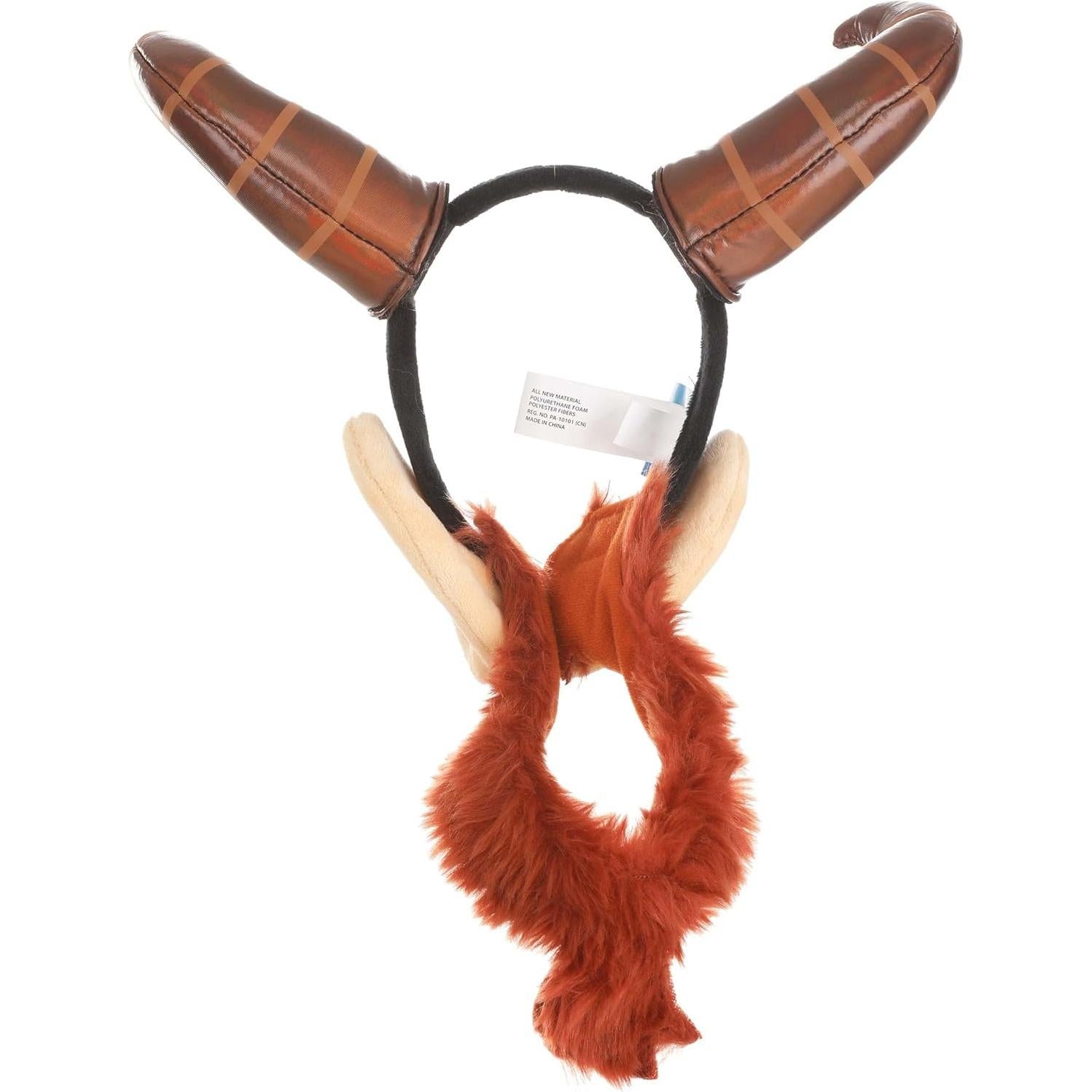 Kit de disfraz Phil de Disney Hércules - Cuernos, barba y cola