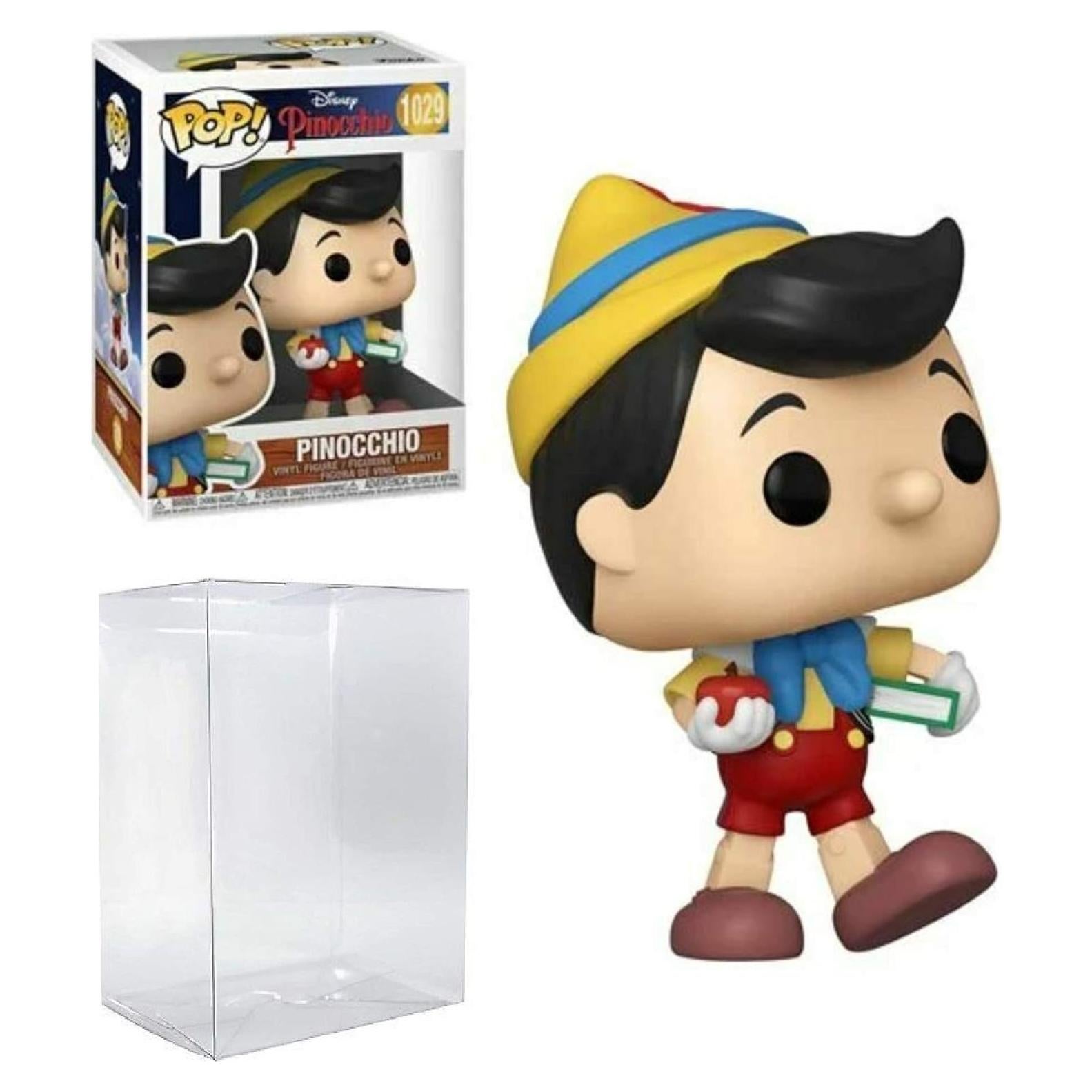 Figura de Vinilo Pinocchio School Bound Pop #1029 Disney con Protector