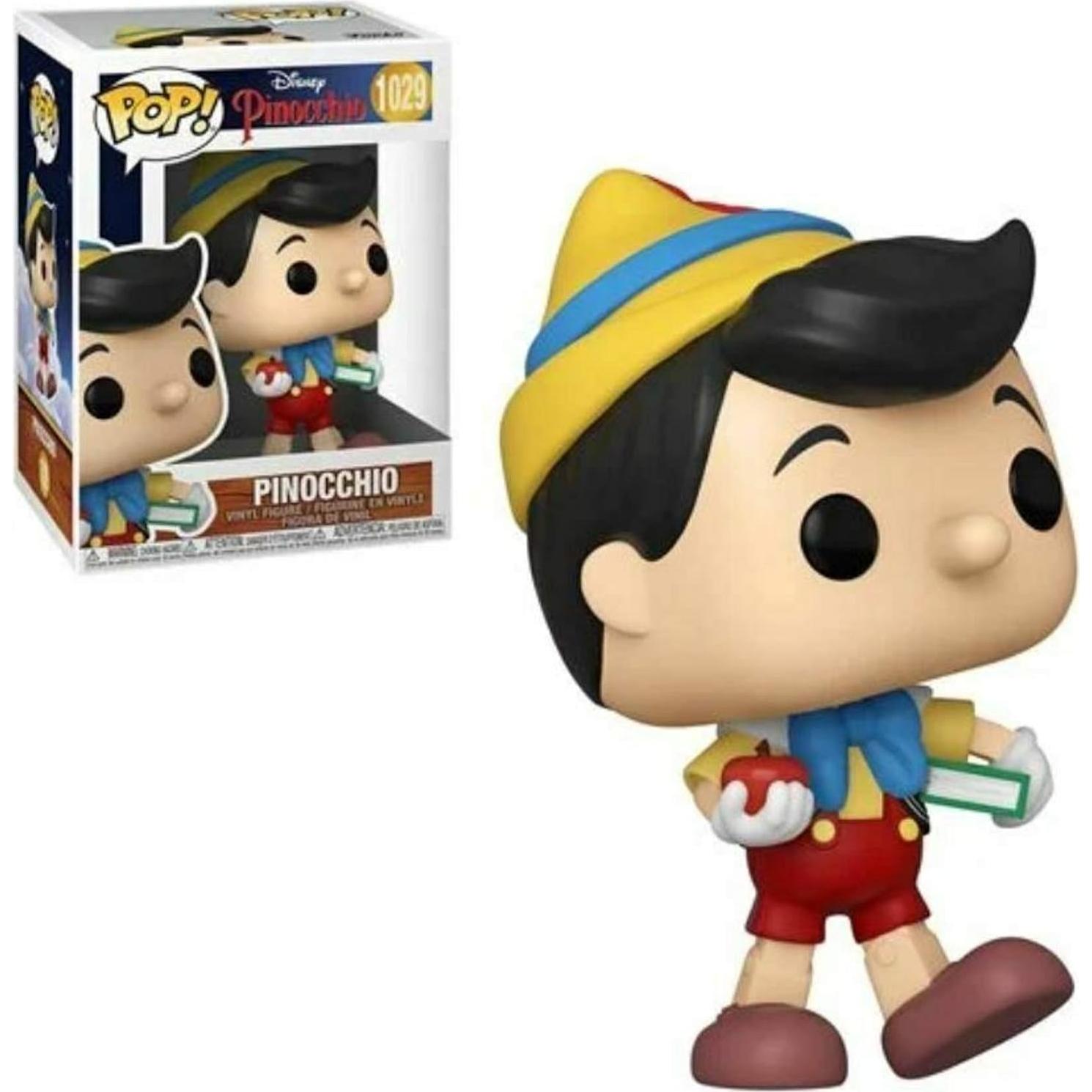 Figura de Vinilo Pinocchio School Bound Pop #1029 Disney con Protector