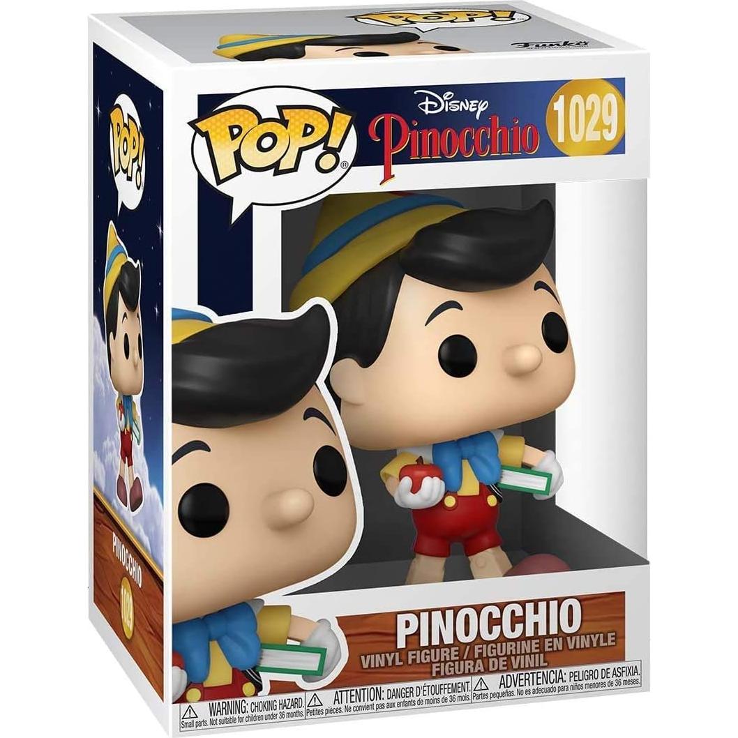 Figura de Vinilo Pinocchio School Bound Pop #1029 Disney con Protector