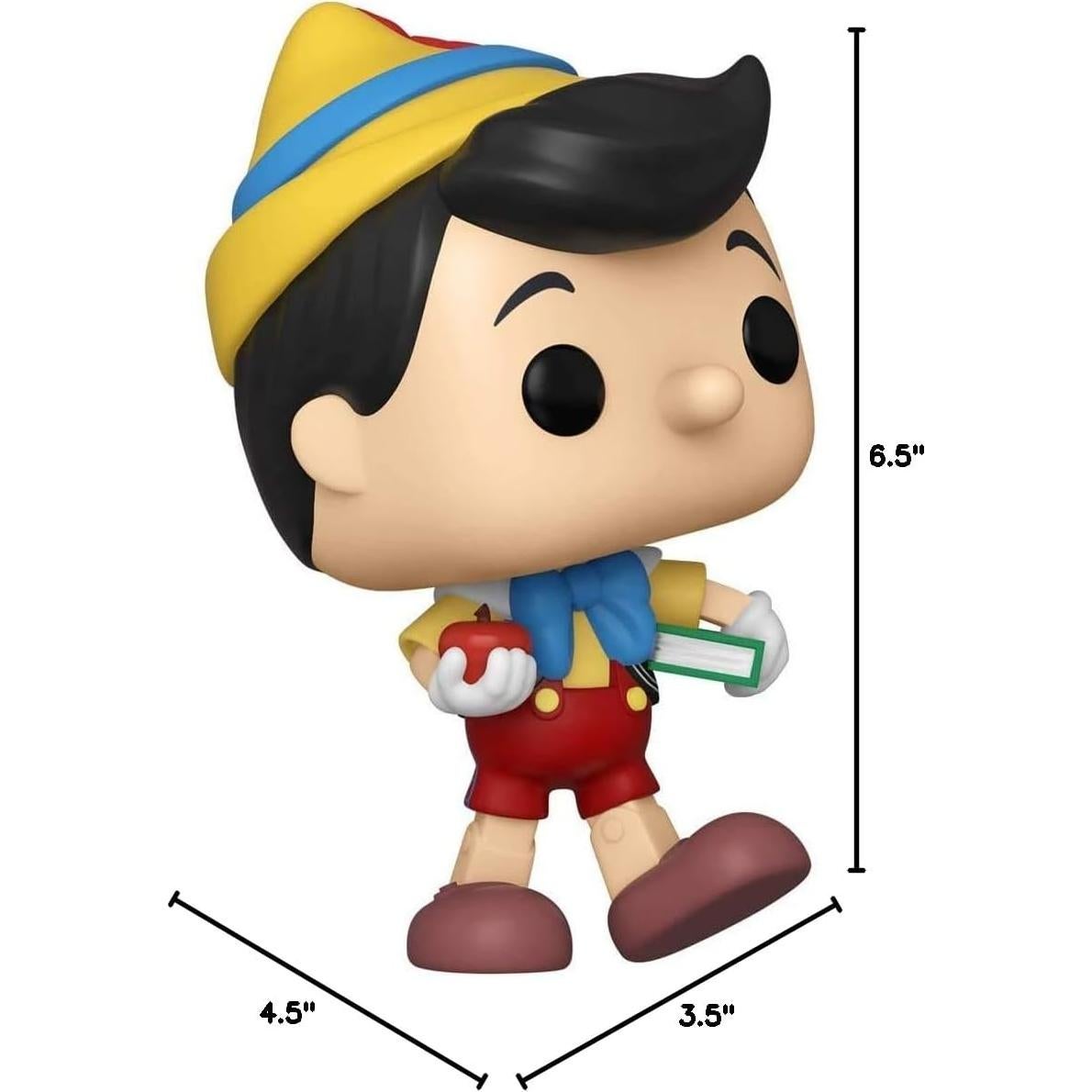 Figura de Vinilo Pinocchio School Bound Pop #1029 Disney con Protector