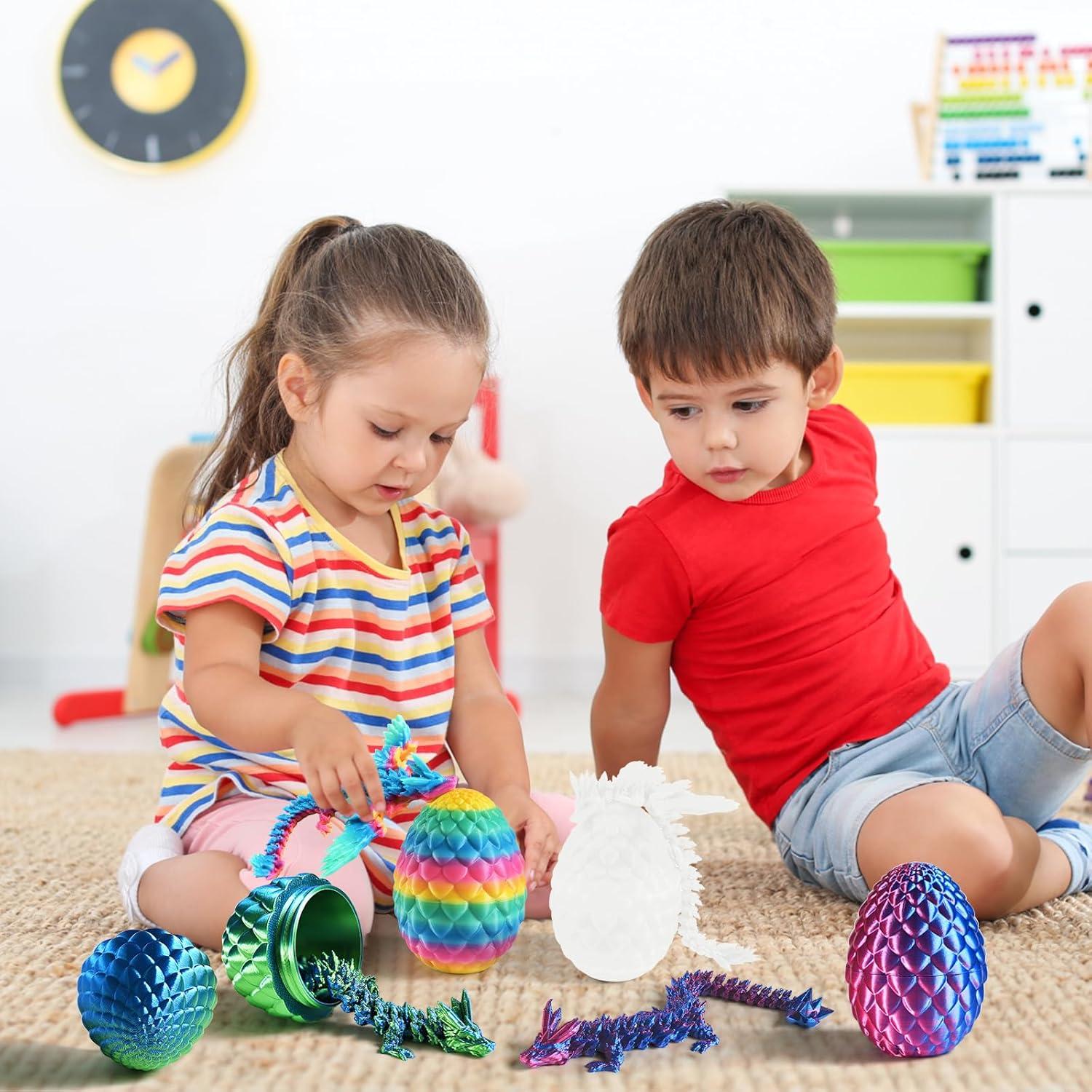 4 Juguetes Dragones de Cristal 3D Yoshiky para Niños