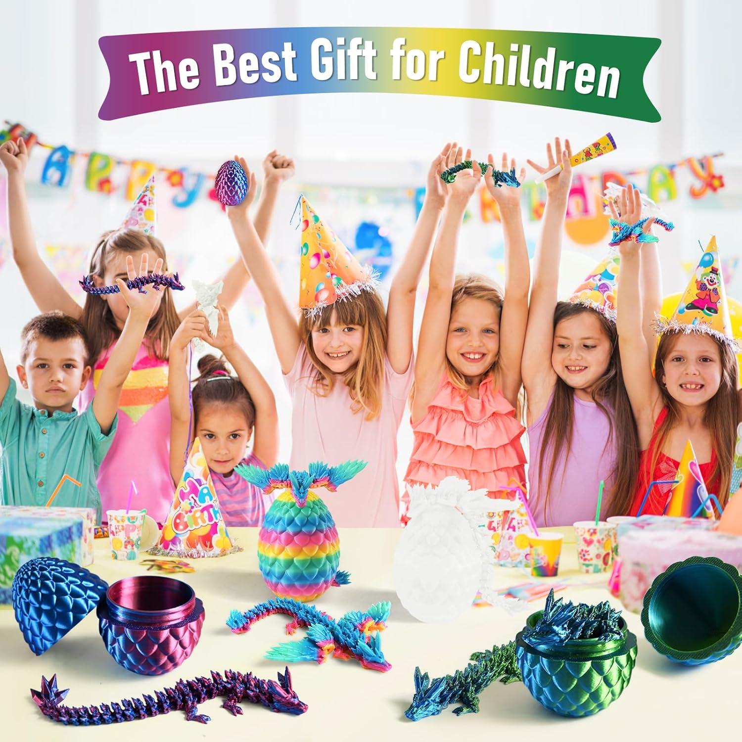 4 Juguetes Dragones de Cristal 3D Yoshiky para Niños