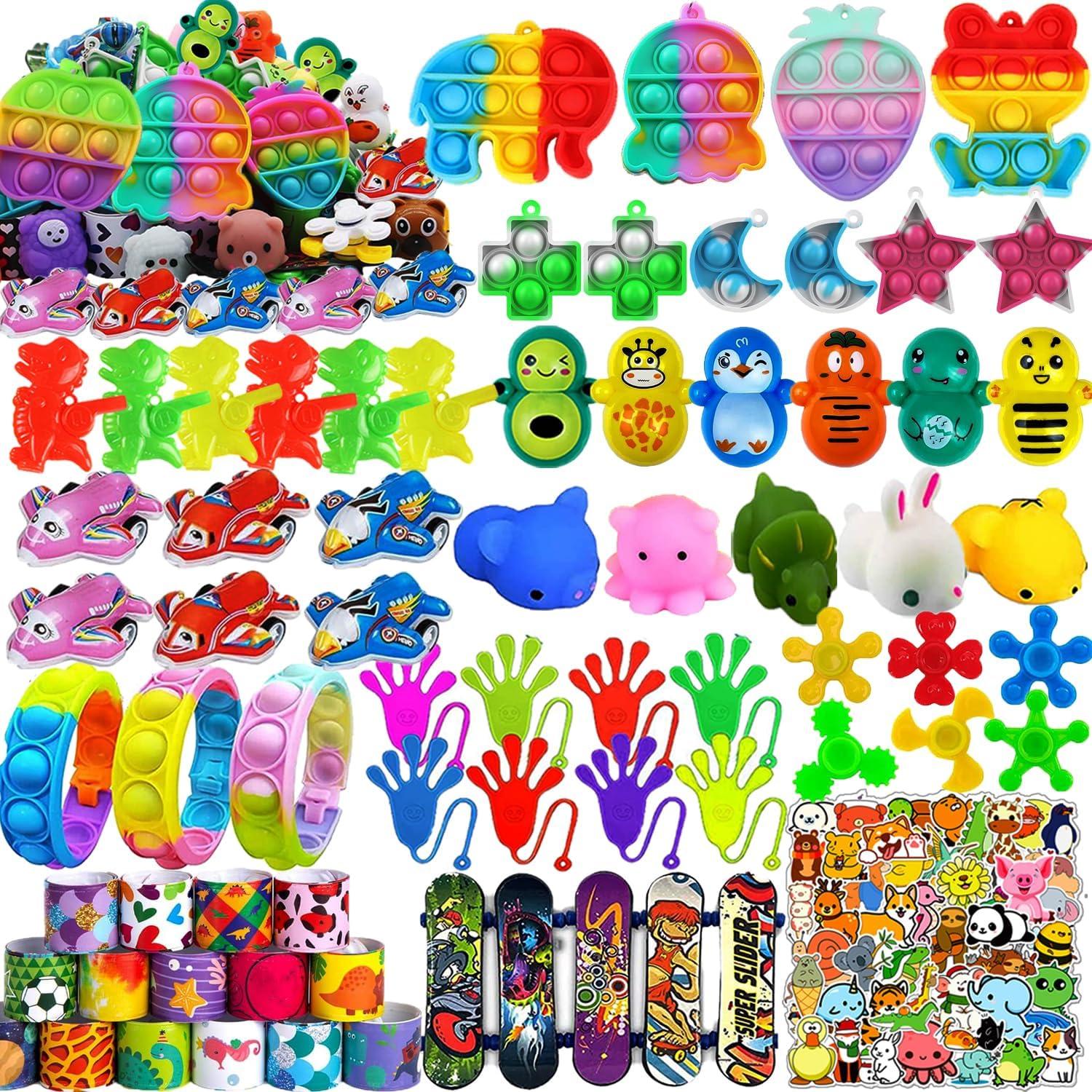 Set de Juguetes Fidget 132 Pcs para Niños - Rellenos de Piñata