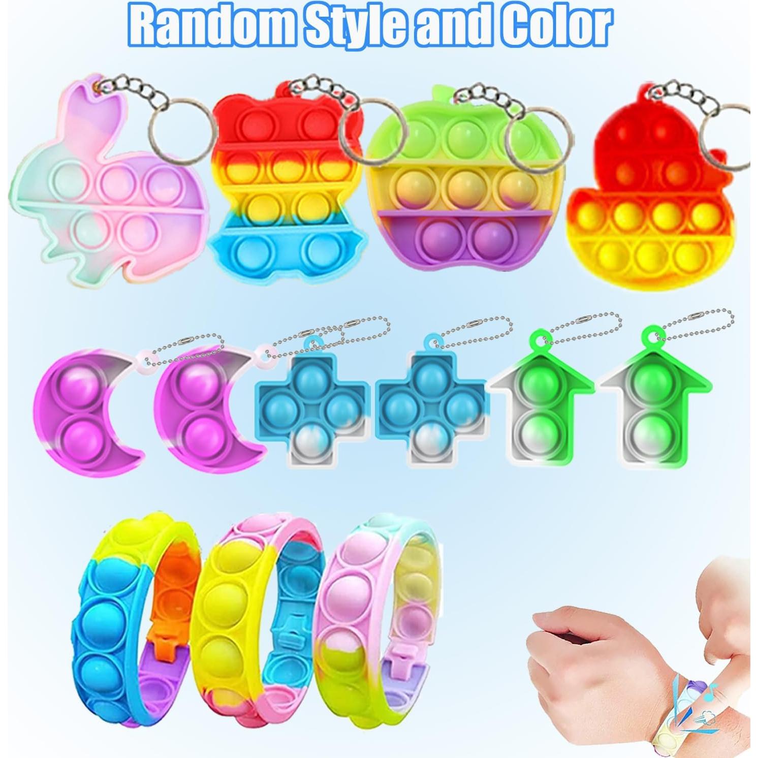 Set de 128 Juguetes Antiestrés para Fiesta y Aula - Rellenos de Piñata