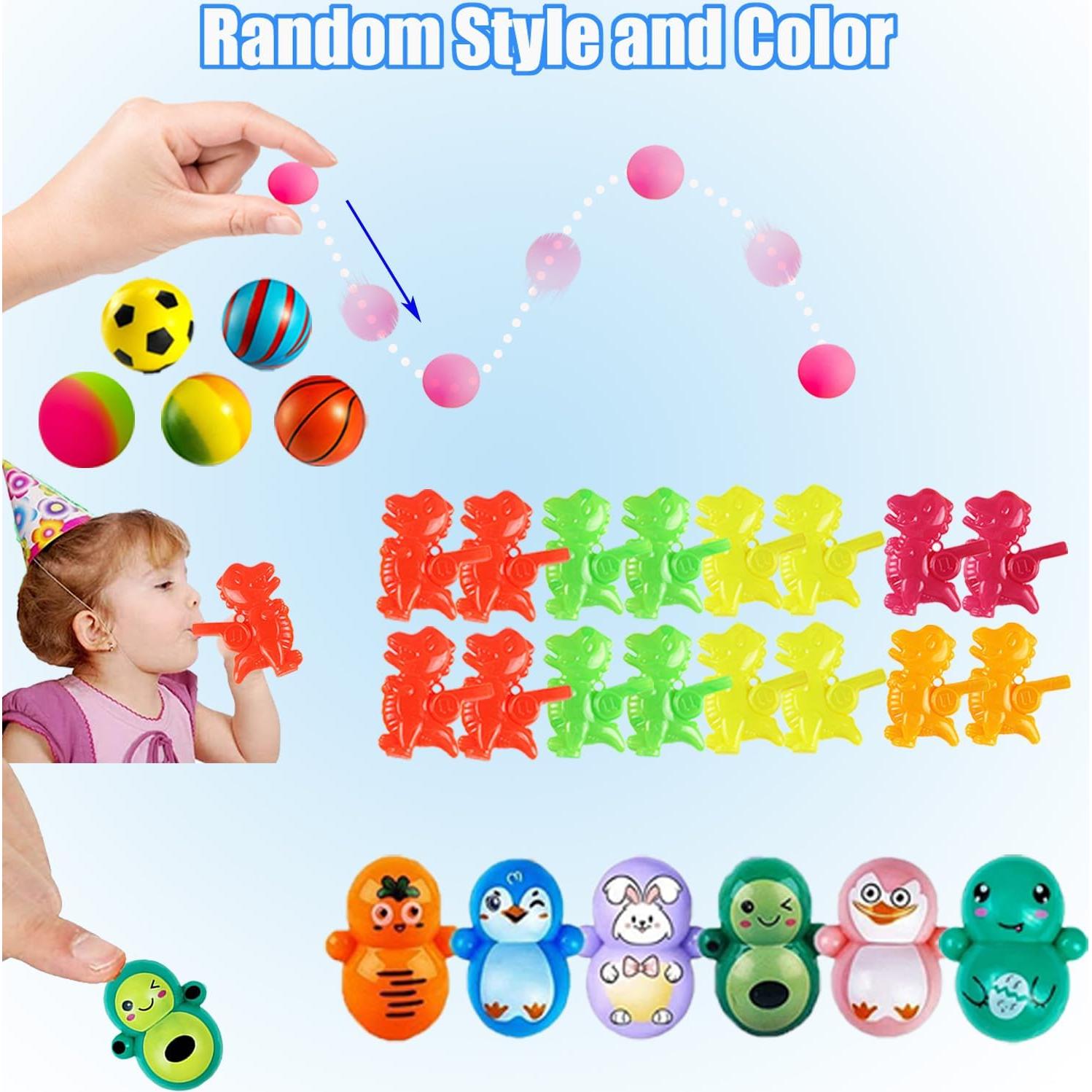 Set de 128 Juguetes Antiestrés para Fiesta y Aula - Rellenos de Piñata