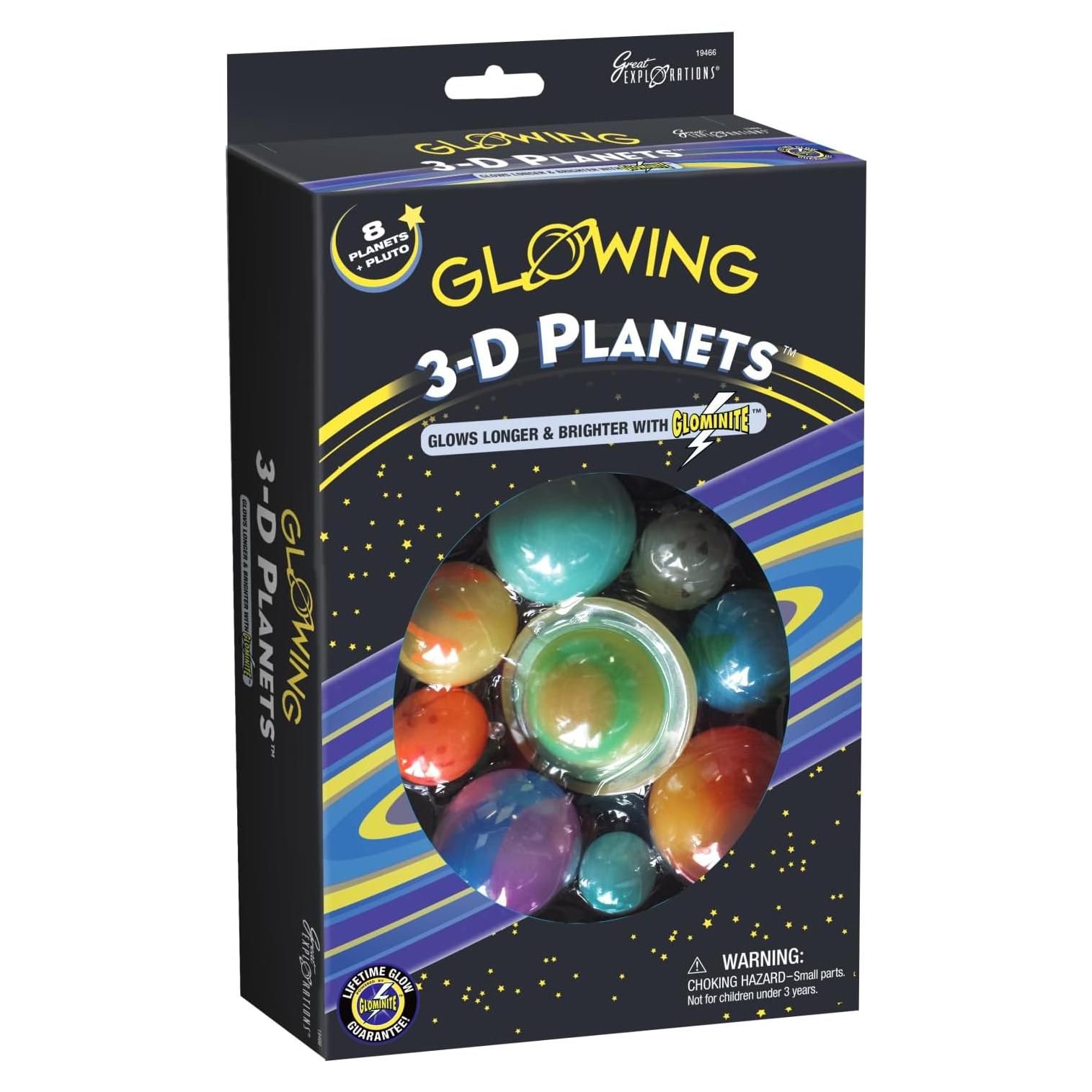 Grandes Exploraciones Planetas 3D Darice - Brillan en la Oscuridad