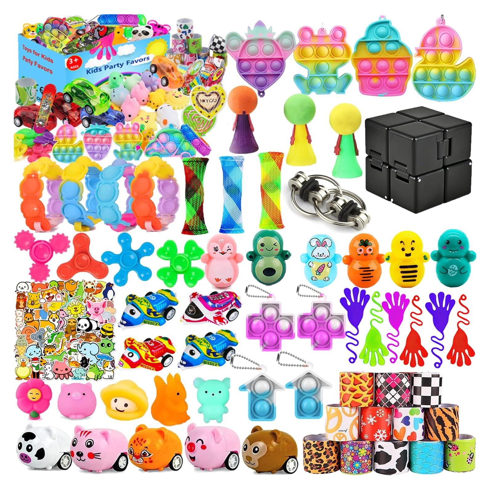 120 Juguetes Sensoriales Antiestrés para Niños - Relleno Piñata