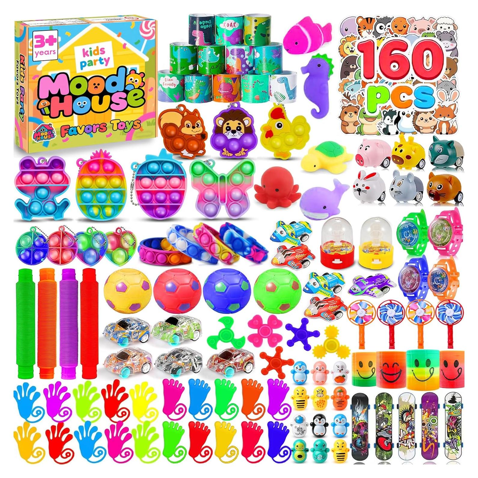 Paquete de 160 Juguetes Antiestrés MoodHouse para Niños