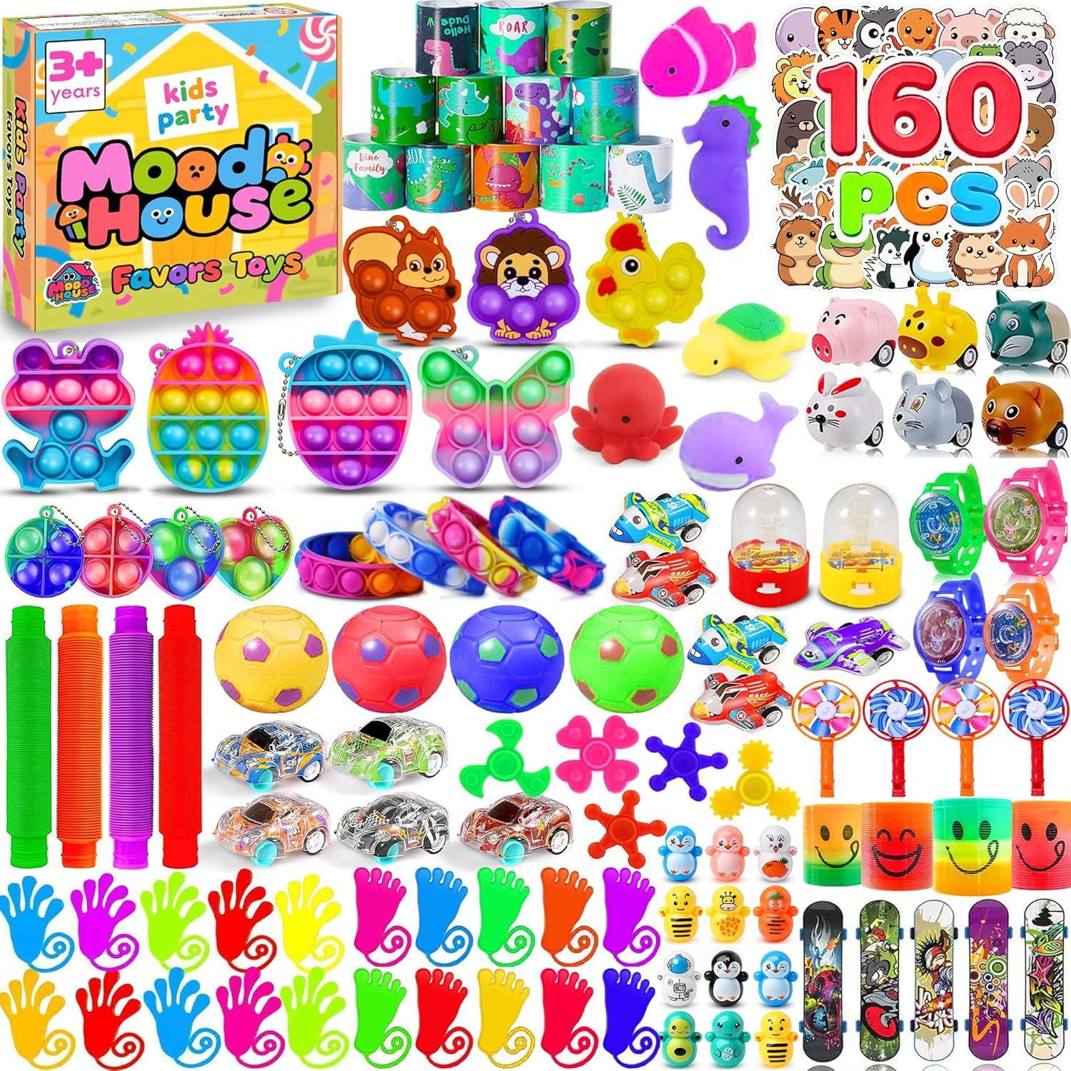 Paquete de 160 Juguetes Antiestrés MoodHouse para Niños