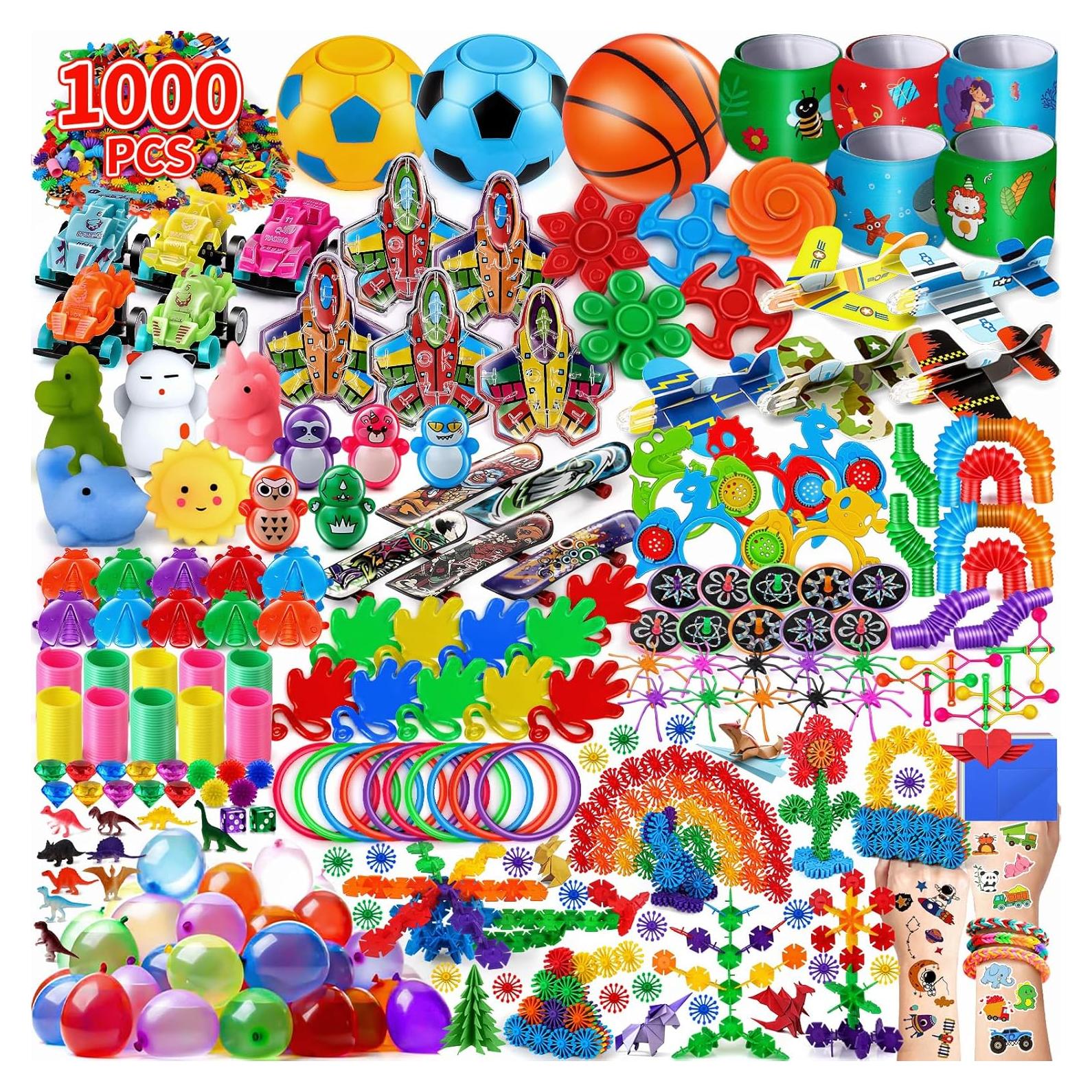 Surtido de 1000 Juguetes para Fiesta Nicknack - Rellenos de Piñata