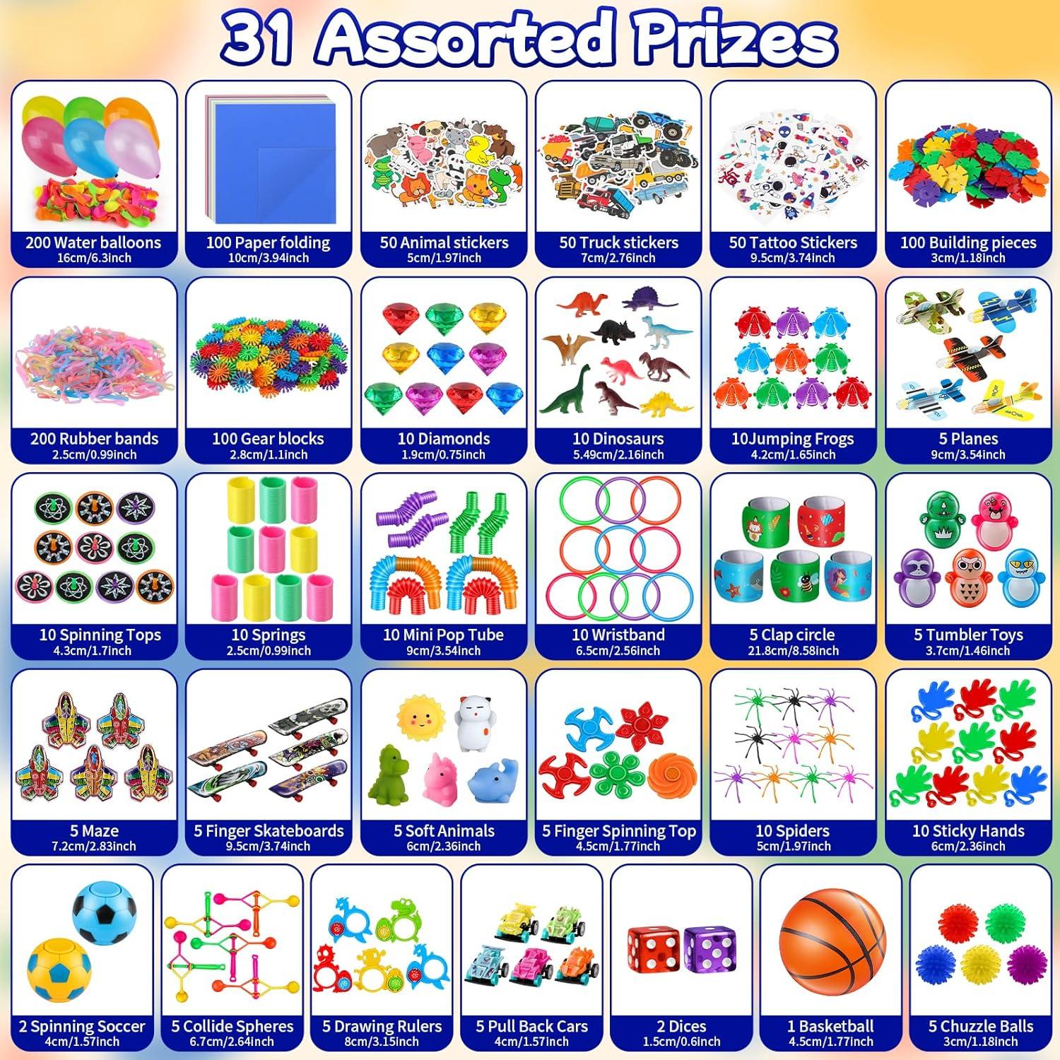 Surtido de 1000 Juguetes para Fiesta Nicknack - Rellenos de Piñata