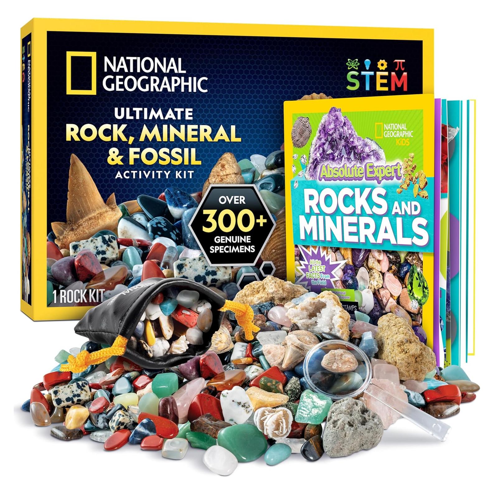 Kit de Rocas y Fósiles National Geographic - 300 Piezas