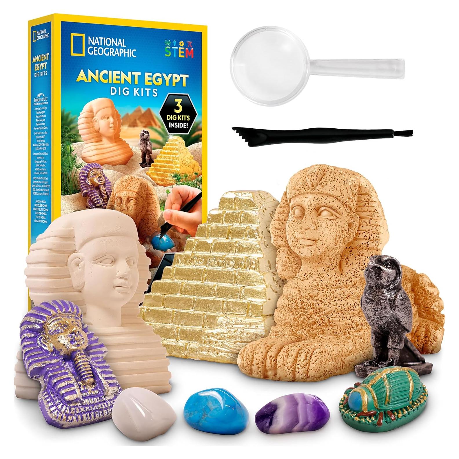 Kit de Excavación Antiguo Egipto National Geographic - Gemas y Artefactos
