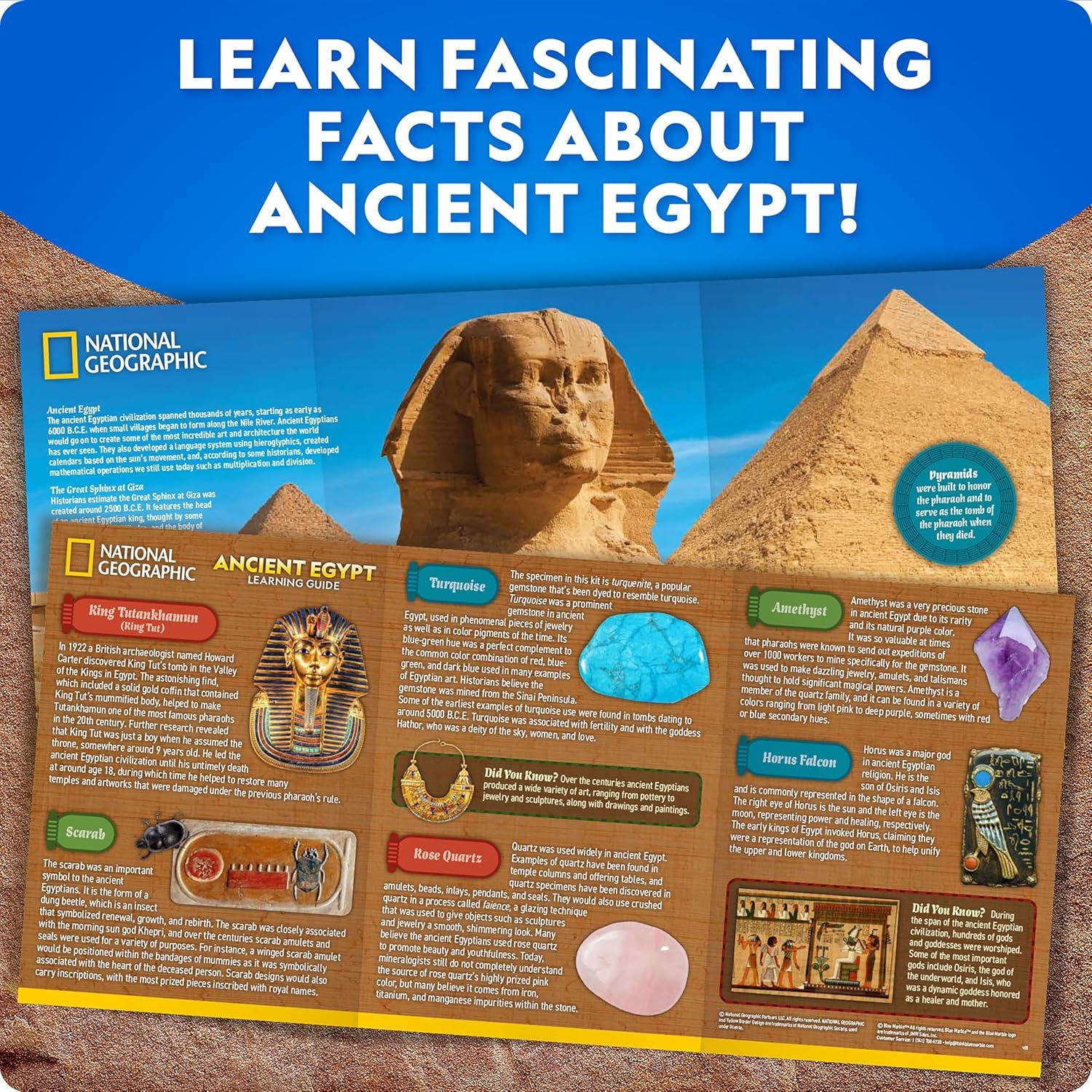 Kit de Excavación Antiguo Egipto National Geographic - Gemas y Artefactos