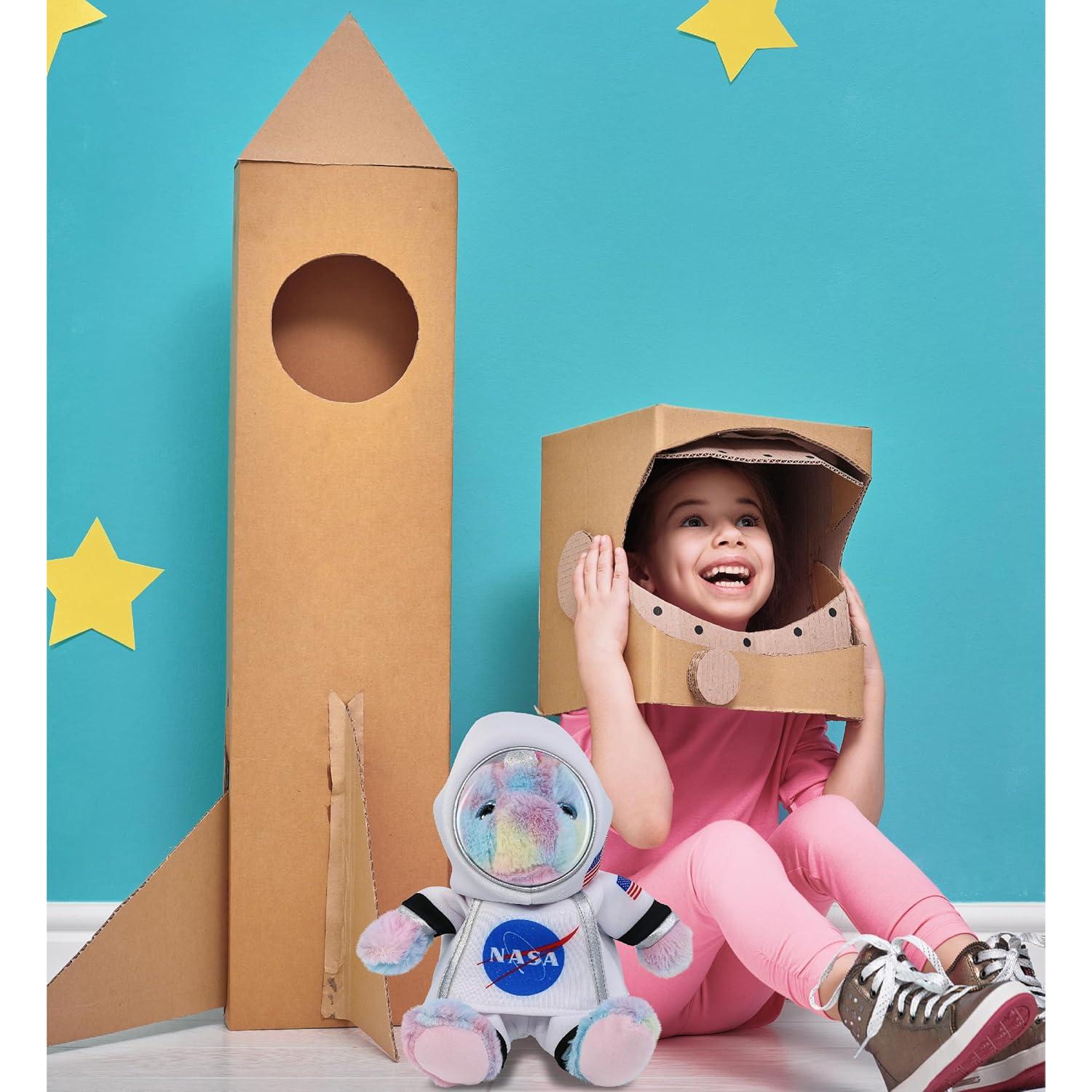 DolliBu Unicornio Arcoíris Astronauta Peluche 23 cm Personalizable