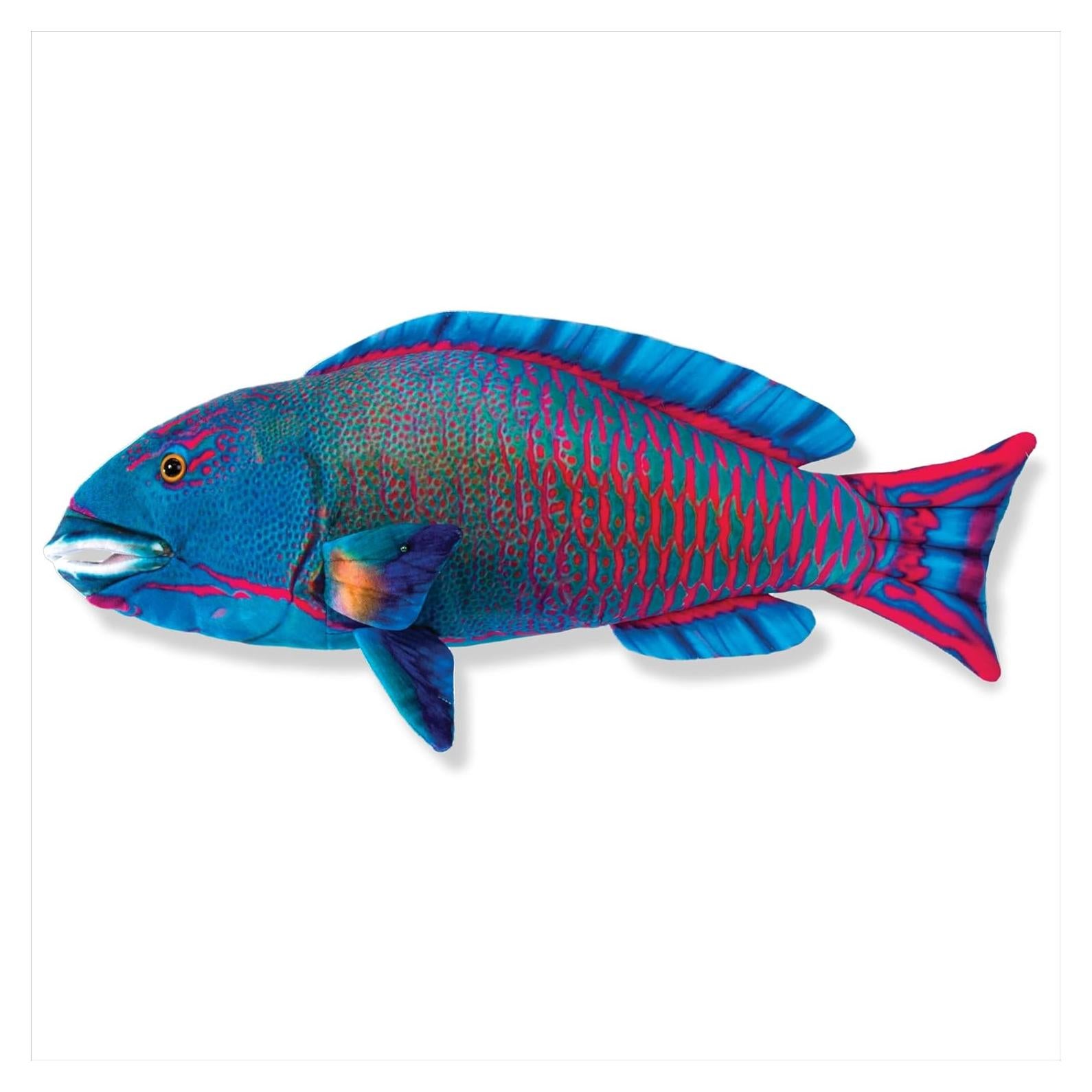 Pez Loro de Peluche Real Planet 27.94 cm - Juguete Educativo