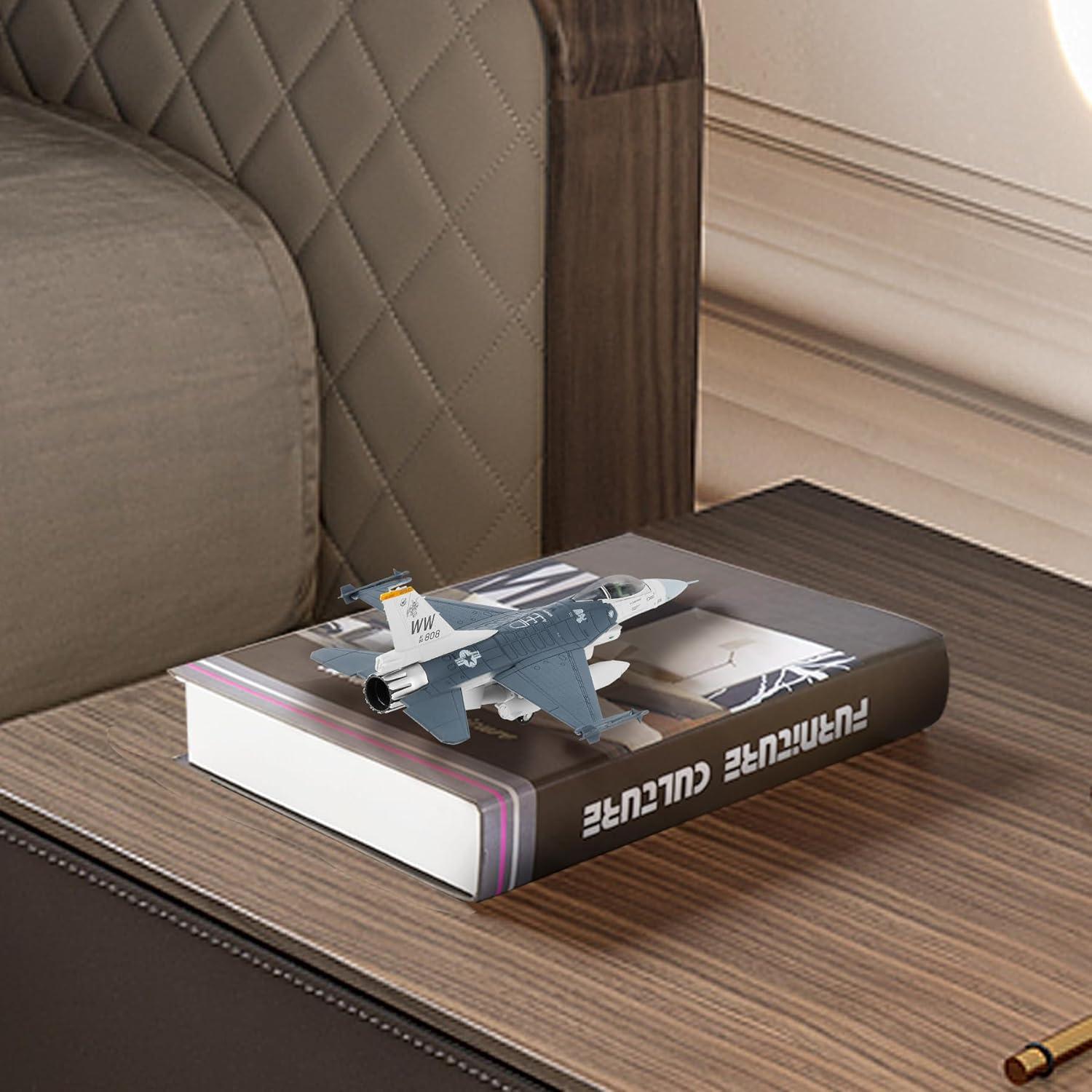 Modelo de Avión Militar HANGHANG F16-C 1/100 Aleación 15cm