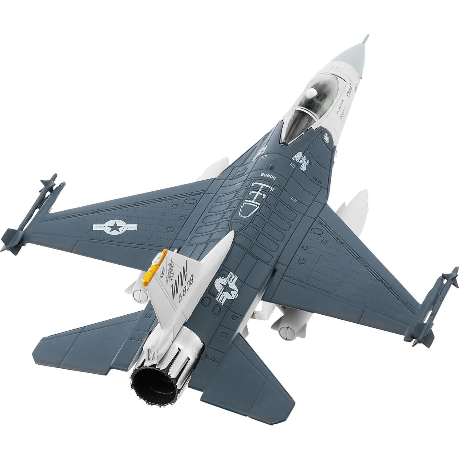 Modelo de Avión Militar HANGHANG F16-C 1/100 Aleación 15cm