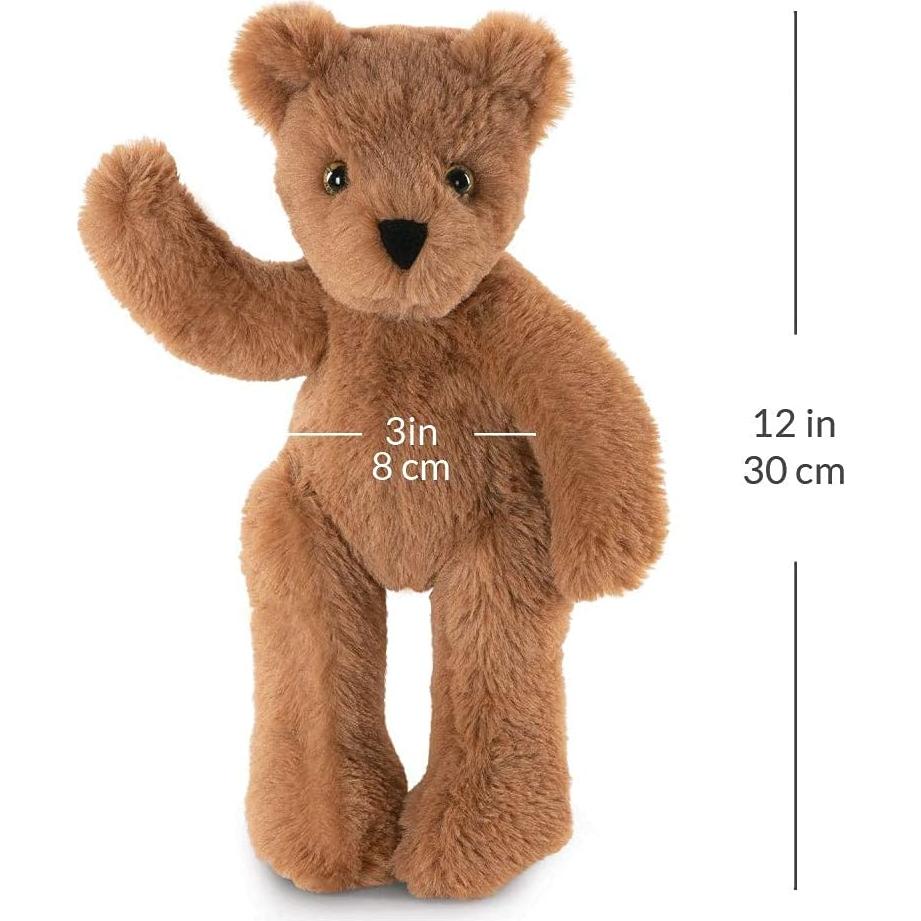 Vermont Teddy Bear Stuffed Animal – 12 Inch Brown Bear Plush Toys, Ultra Soft and Cute Stuffed Plushie, Classic Gift Toy, Perfect for Snuggling for Kids, Boys and Girls, Buddy Collection