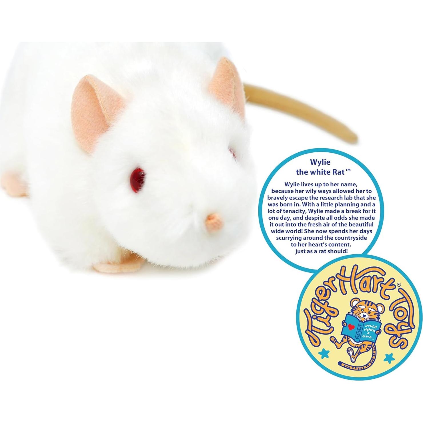 Wylie La Rata Blanca - Peluche Suave 17.78 cm VIAHART