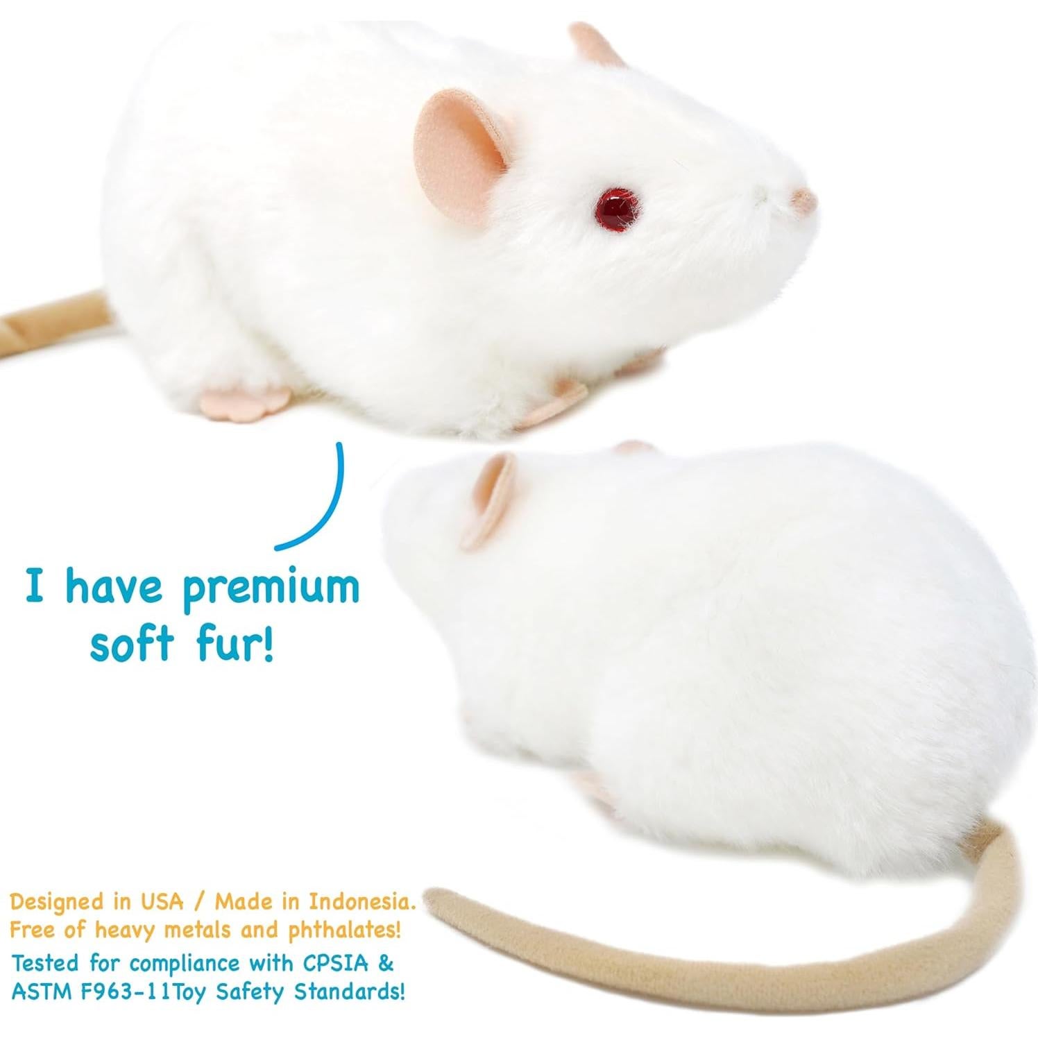 Wylie La Rata Blanca - Peluche Suave 17.78 cm VIAHART