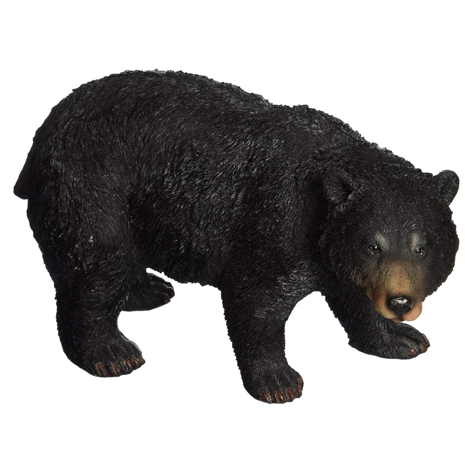 Estatua Oso Negro Caminando Design Toscano 12.7x25.4x15.2cm