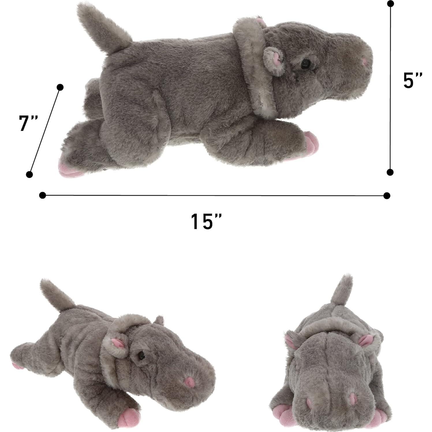 Hipopótamo de Peluche DolliBu 38 cm Suave y Abrazable