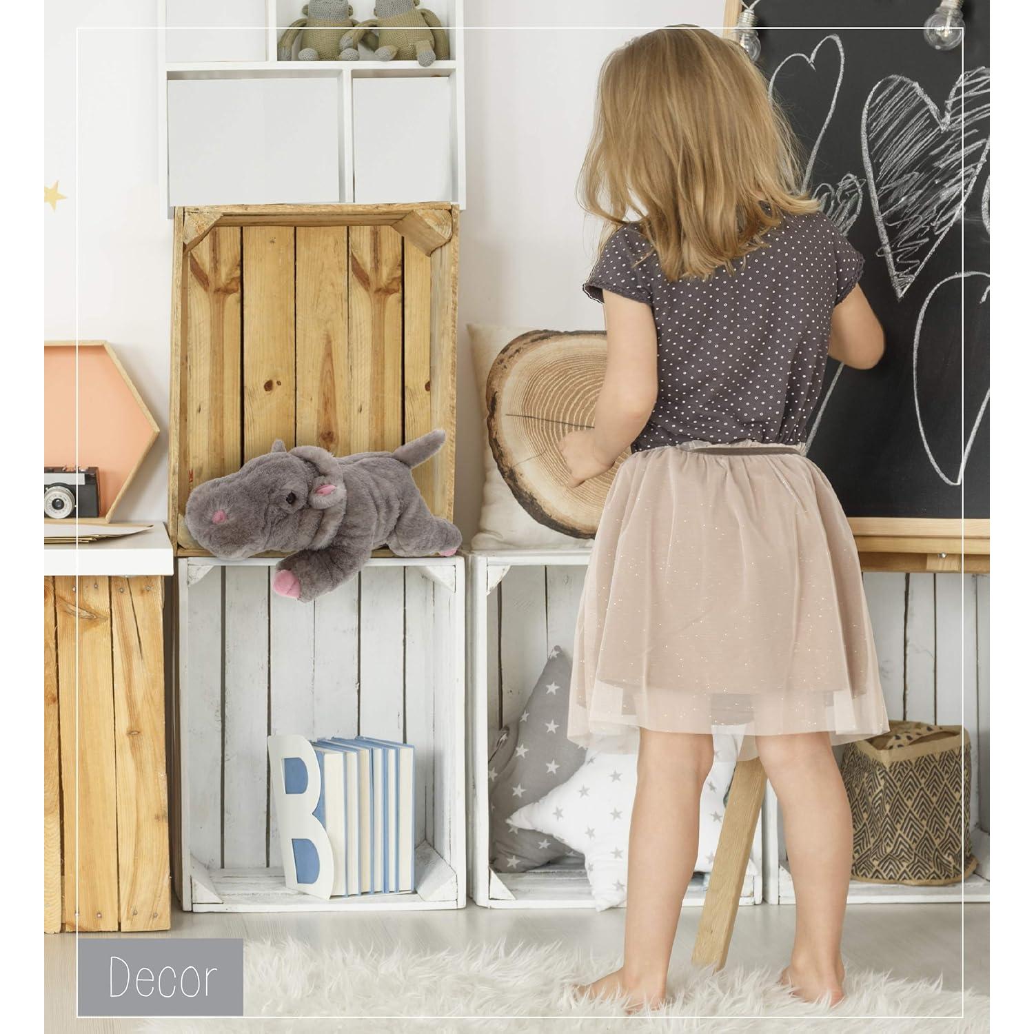 Hipopótamo de Peluche DolliBu 38 cm Suave y Abrazable