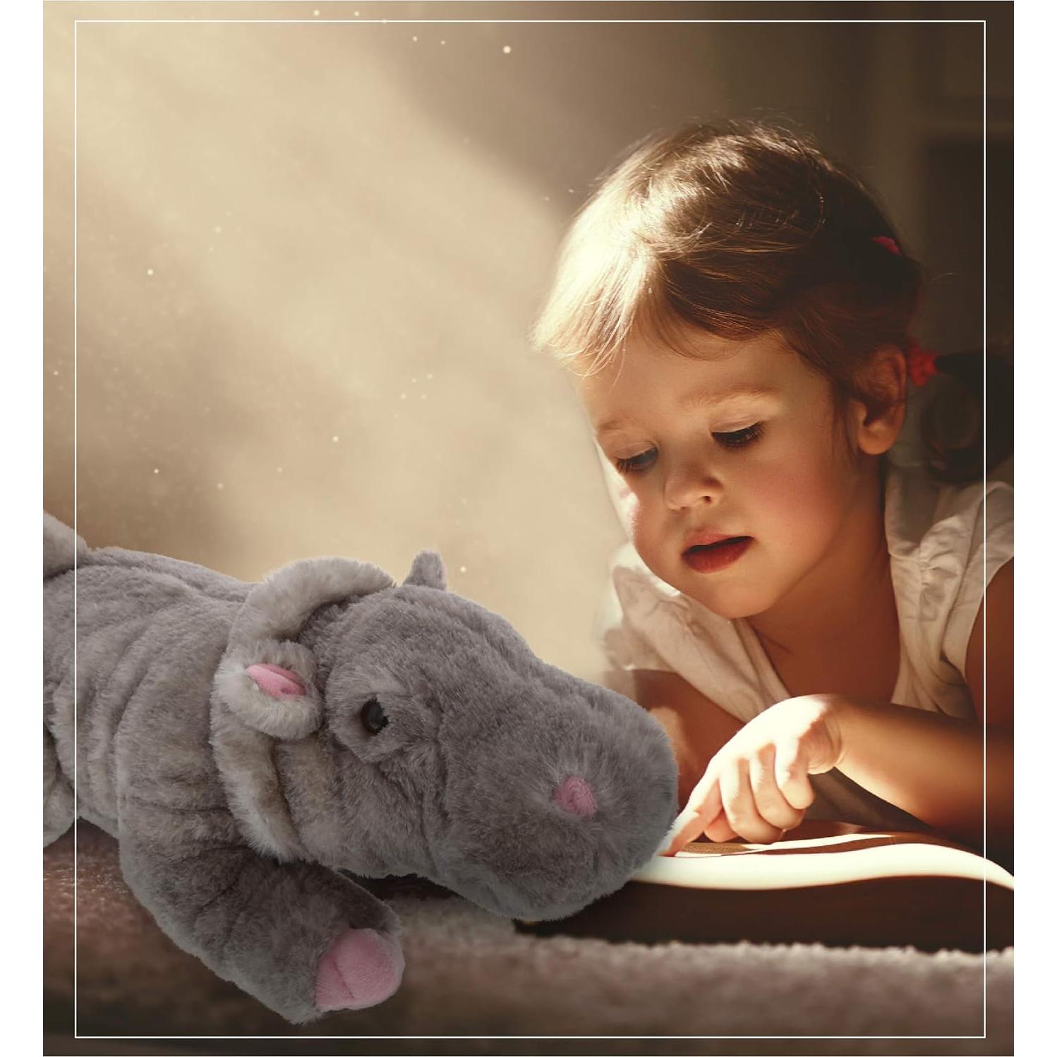 Hipopótamo de Peluche DolliBu 38 cm Suave y Abrazable