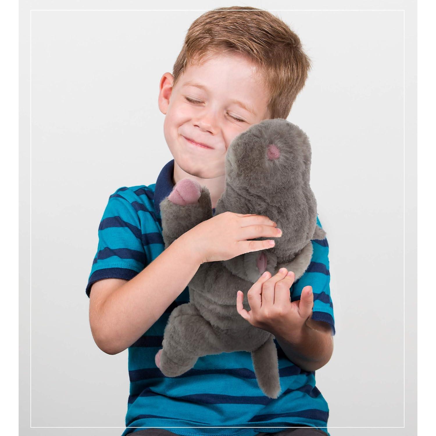 Hipopótamo de Peluche DolliBu 38 cm Suave y Abrazable