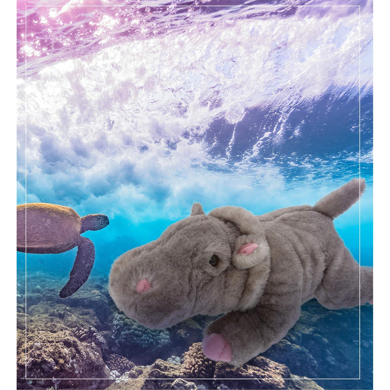 Hipopótamo de Peluche DolliBu 38 cm Suave y Abrazable