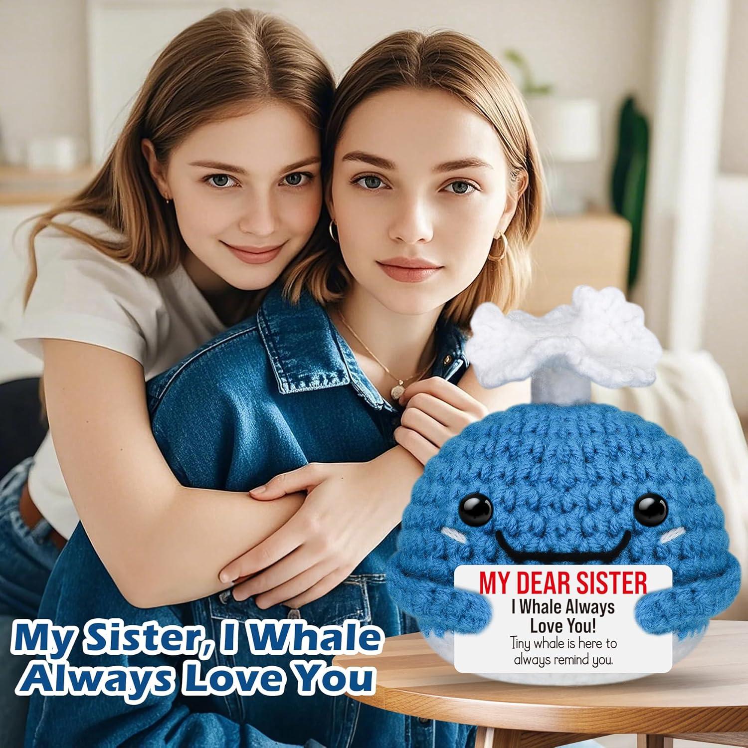 Ballena de Crochet Hecha a Mano para Hermanas - GwhyGifts