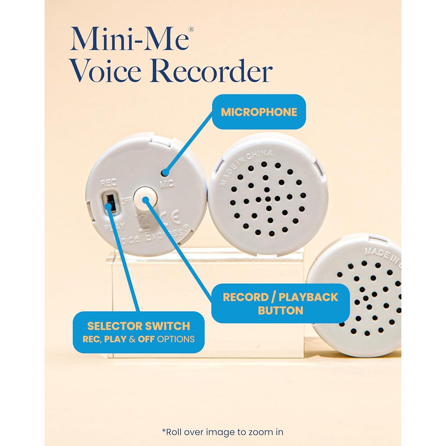 Grabadora de Voz VoiceGift Mini de 20 Segundos - Paquete de 2