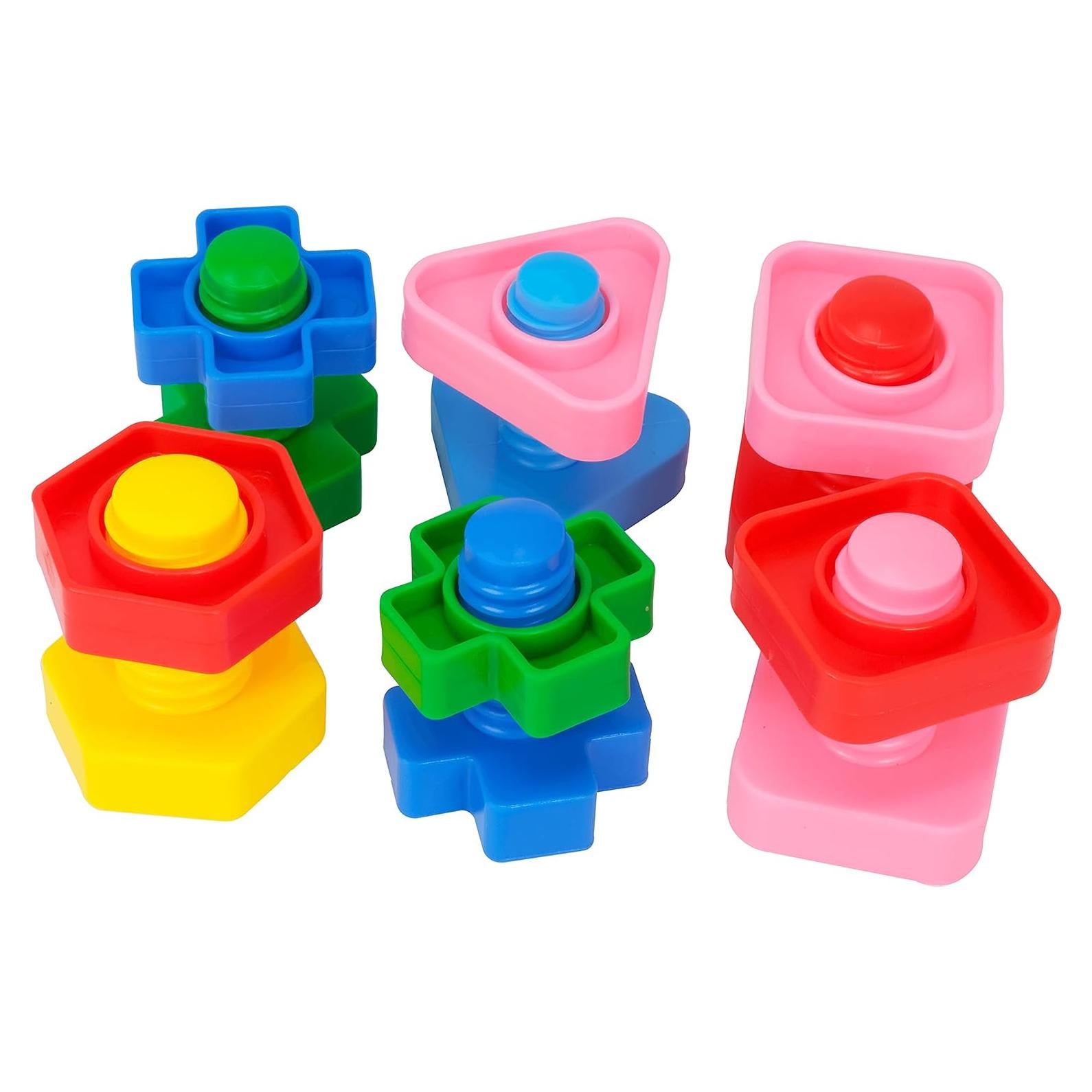 Bonka Bird Toys 3505 Pk6 Tuercas y Tornillos Gigantes para Aves