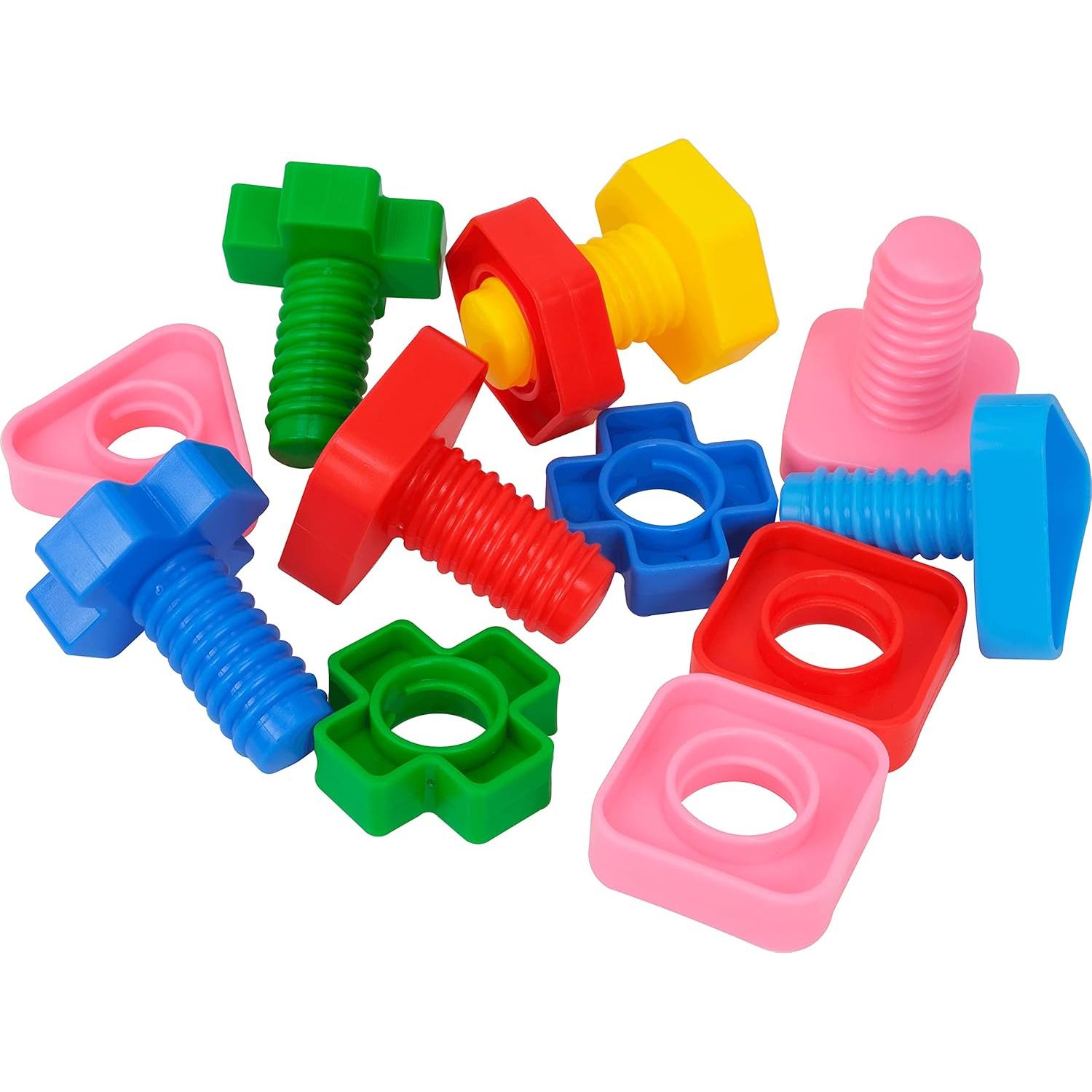 Bonka Bird Toys 3505 Pk6 Tuercas y Tornillos Gigantes para Aves