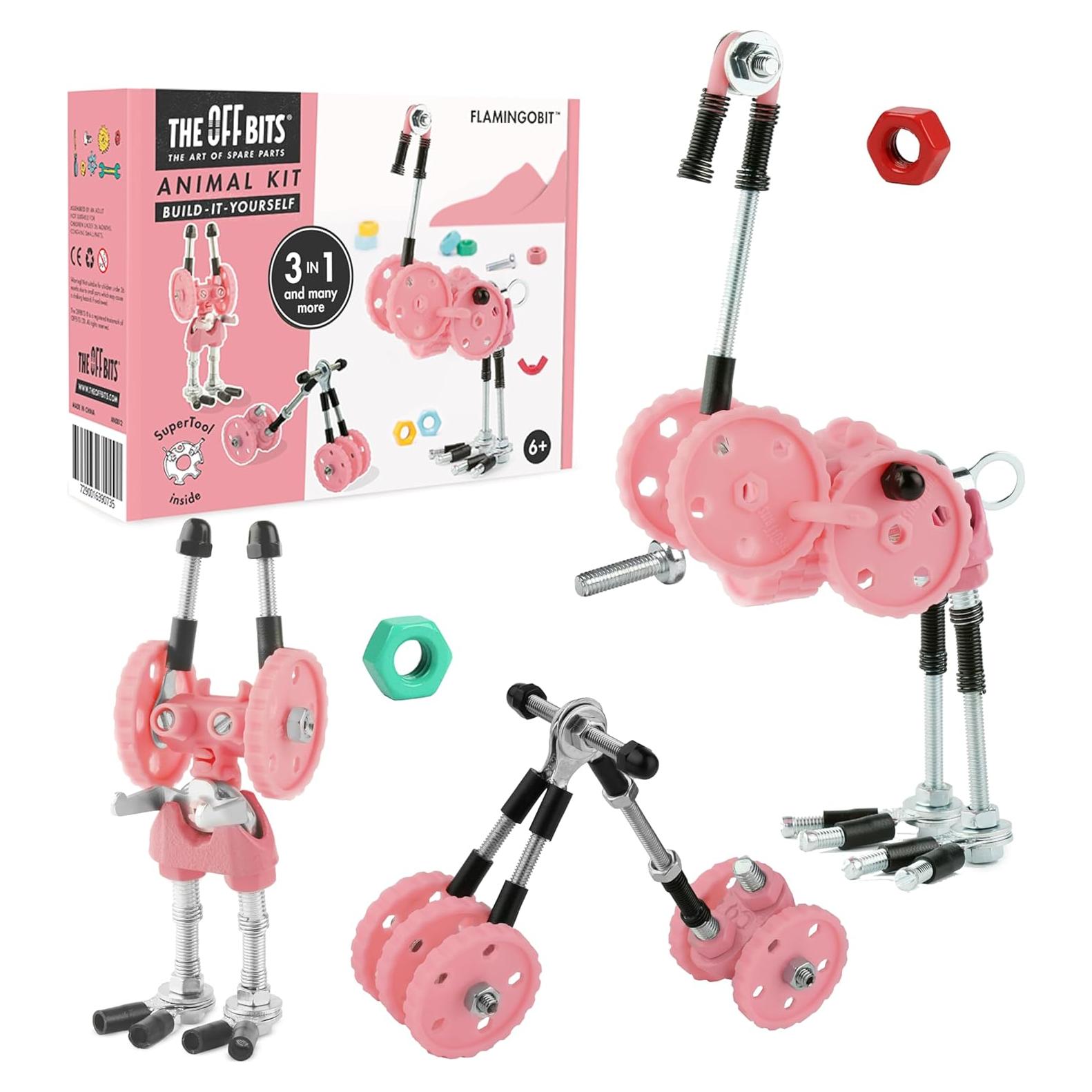 Juego de Construcción The Off Bits Flamenco Rosa - Juguetes STEM 6+