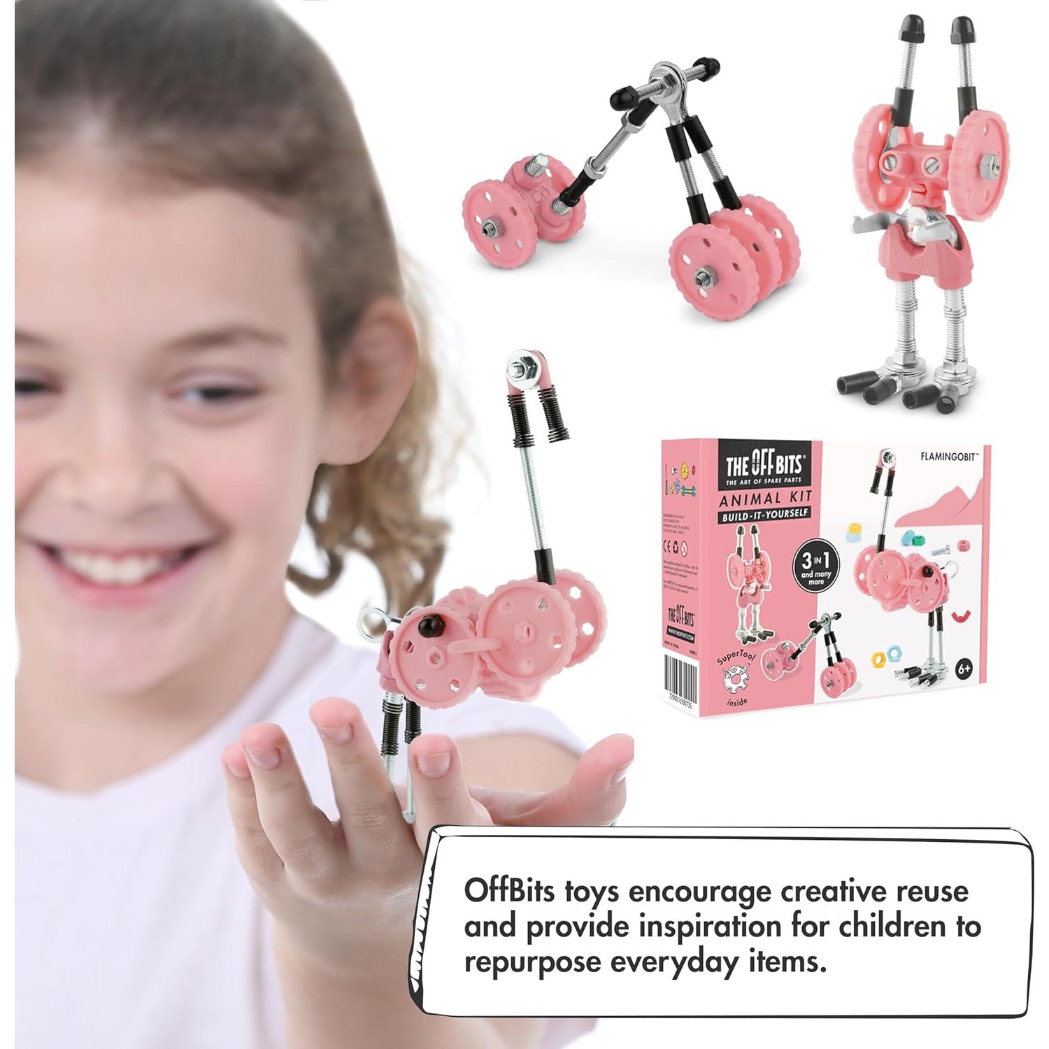 Juego de Construcción The Off Bits Flamenco Rosa - Juguetes STEM 6+