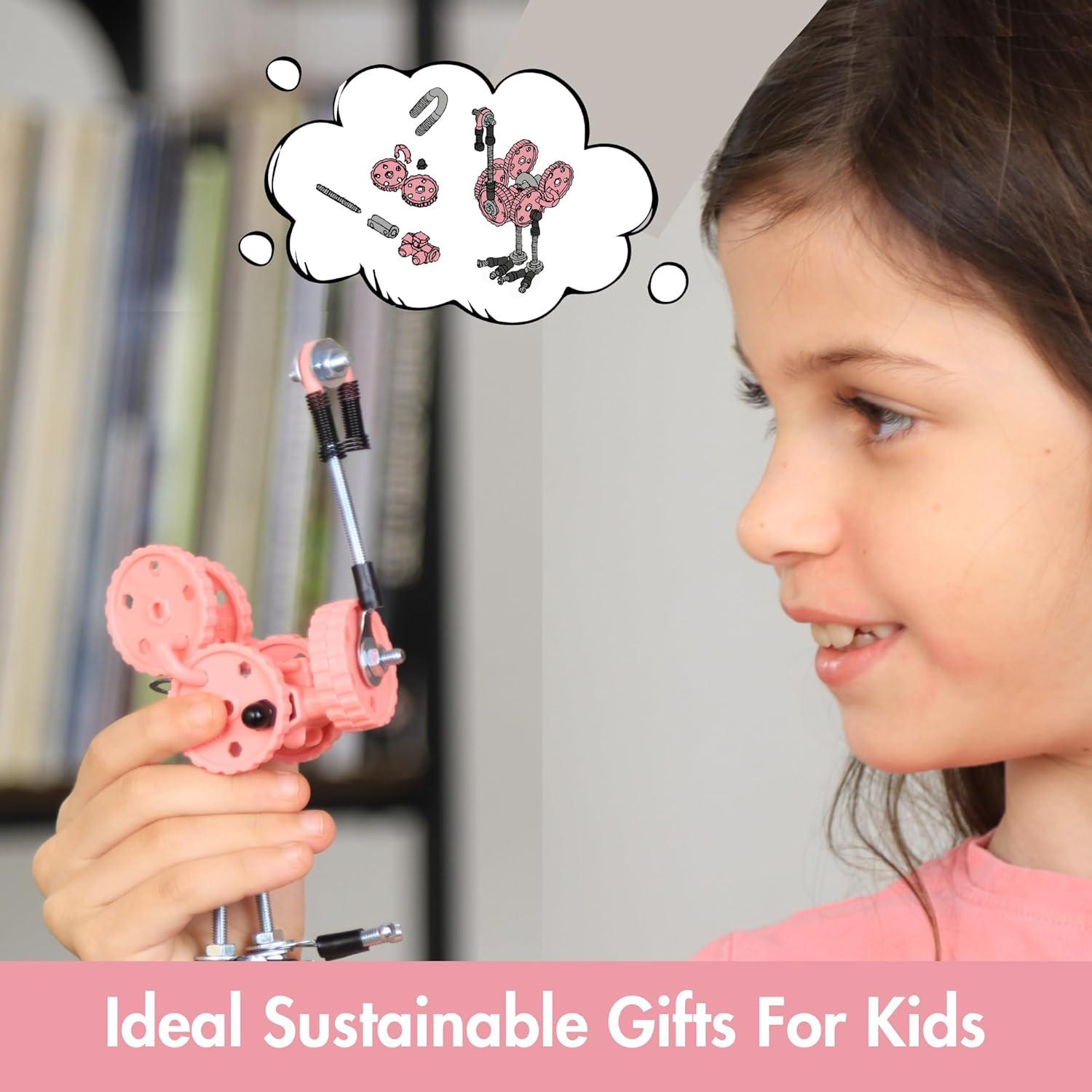 Juego de Construcción The Off Bits Flamenco Rosa - Juguetes STEM 6+