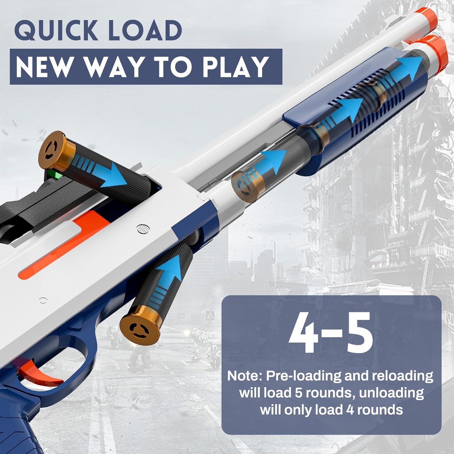 Escopeta de Juguete Adventure Force con Dardos de Espuma 76cm