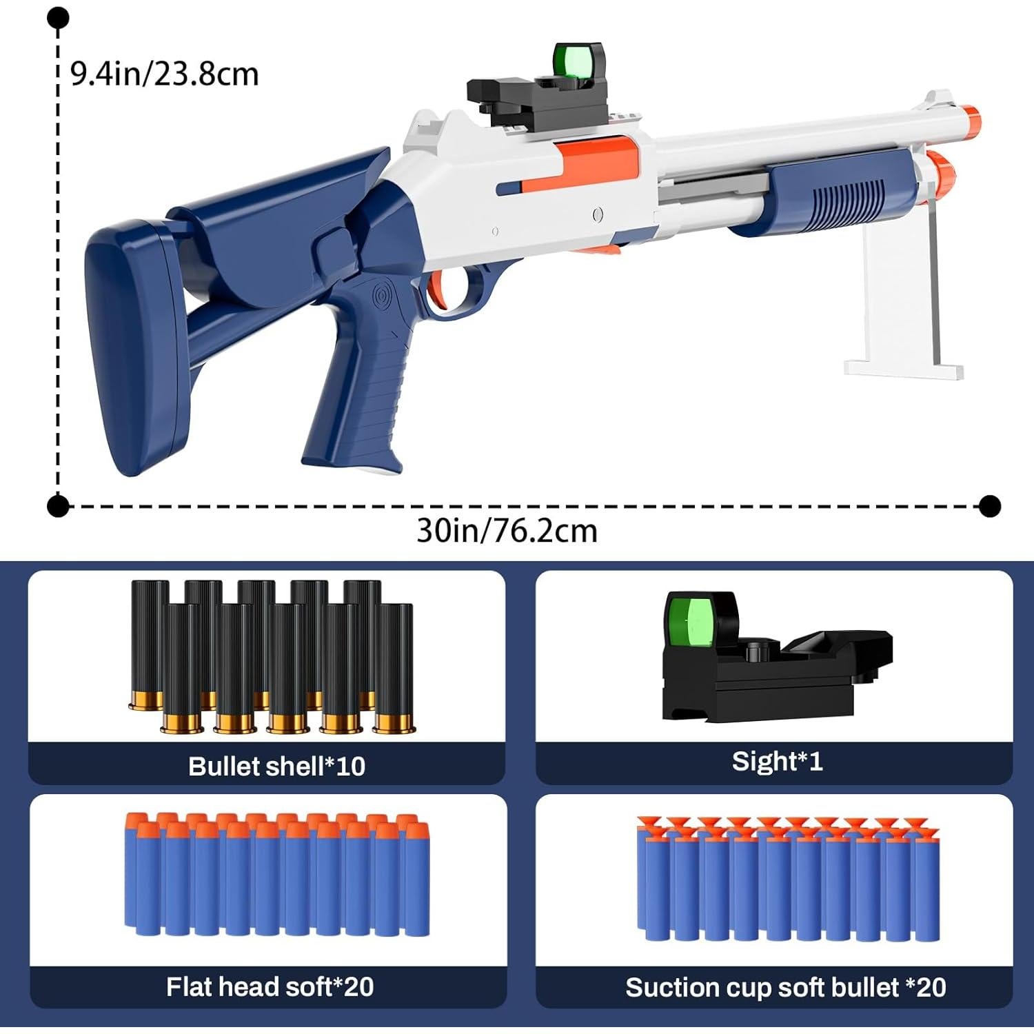 Escopeta de Juguete Adventure Force con Dardos de Espuma 76cm