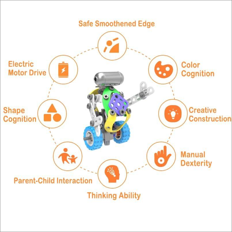 Juego de Construcción Motorizado HANYE 107 Piezas STEM 4-16 Años