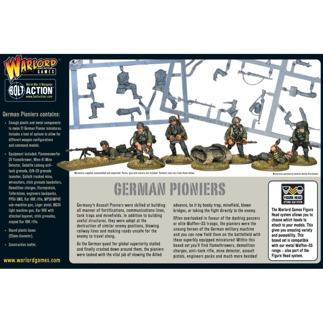 Miniaturas Pioneros Alemanes Warlord Games - 31 Modelos