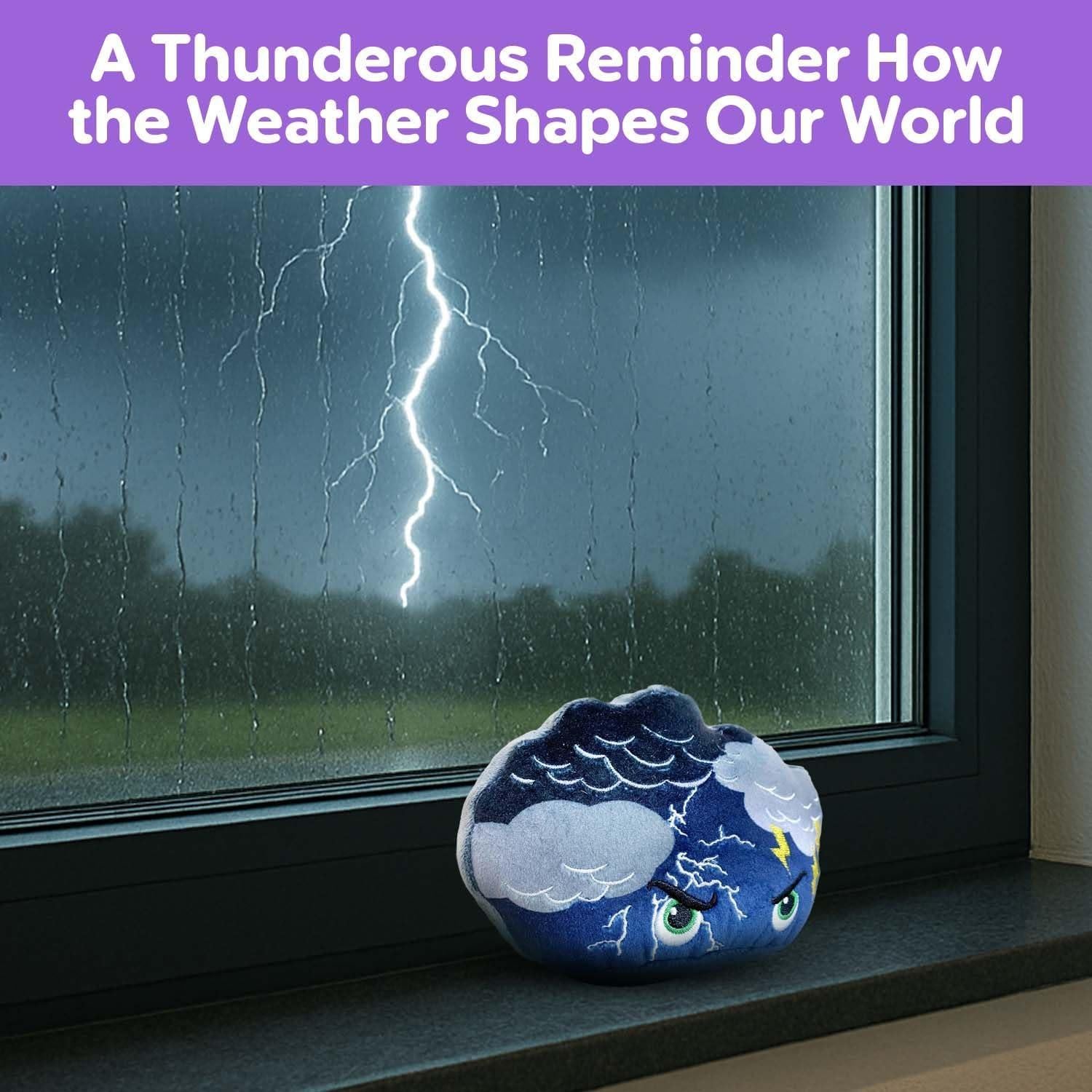 Peluche Tormenta Thunderheads 17.8 cm Educativo Sostenible