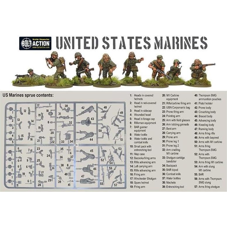 Ejército Inicial Cuerpo de Marines EE. UU. Warlord Games Bolt Action