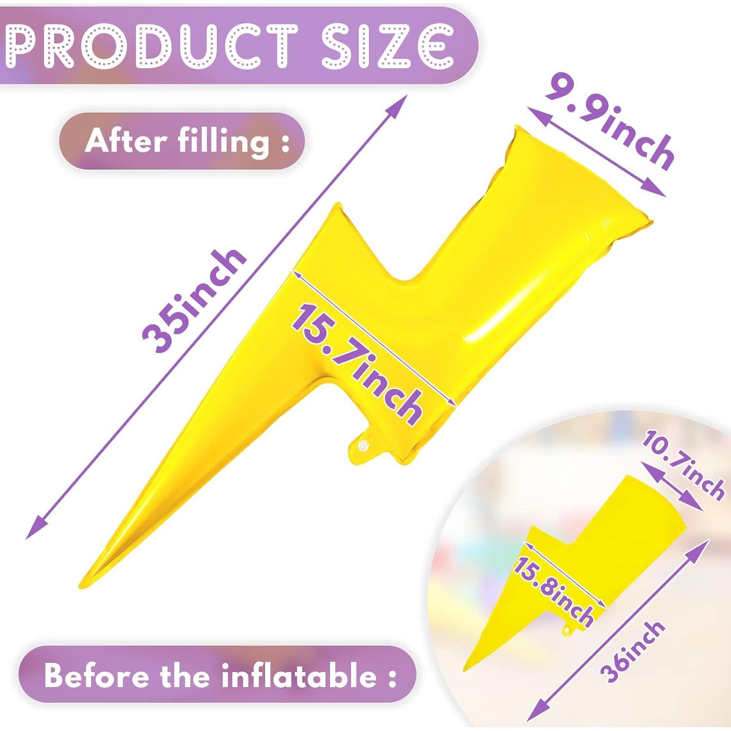 12 Globos de Rayo Amarillo Civaner 91.44 cm Decoración Fiesta