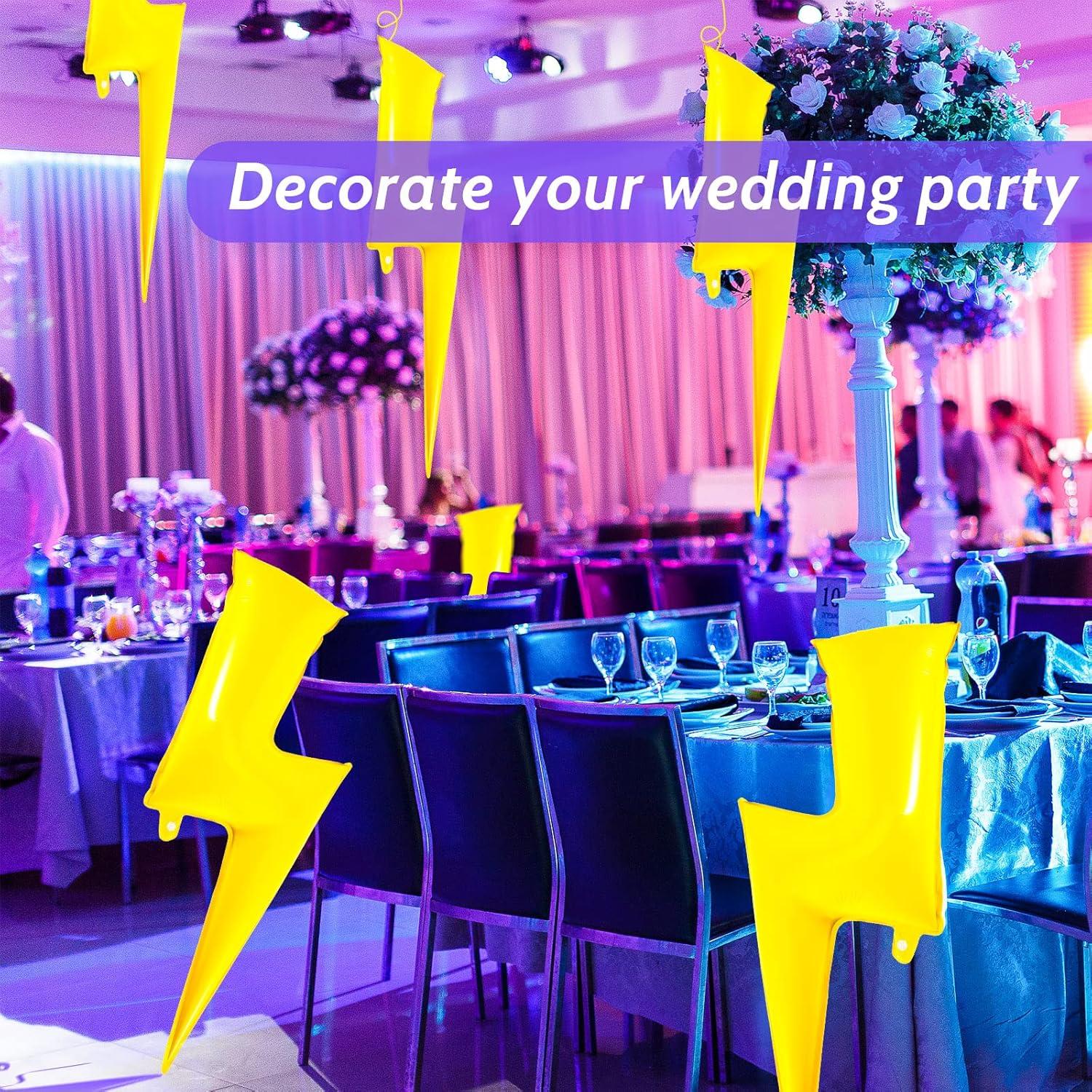 12 Globos de Rayo Amarillo Civaner 91.44 cm Decoración Fiesta