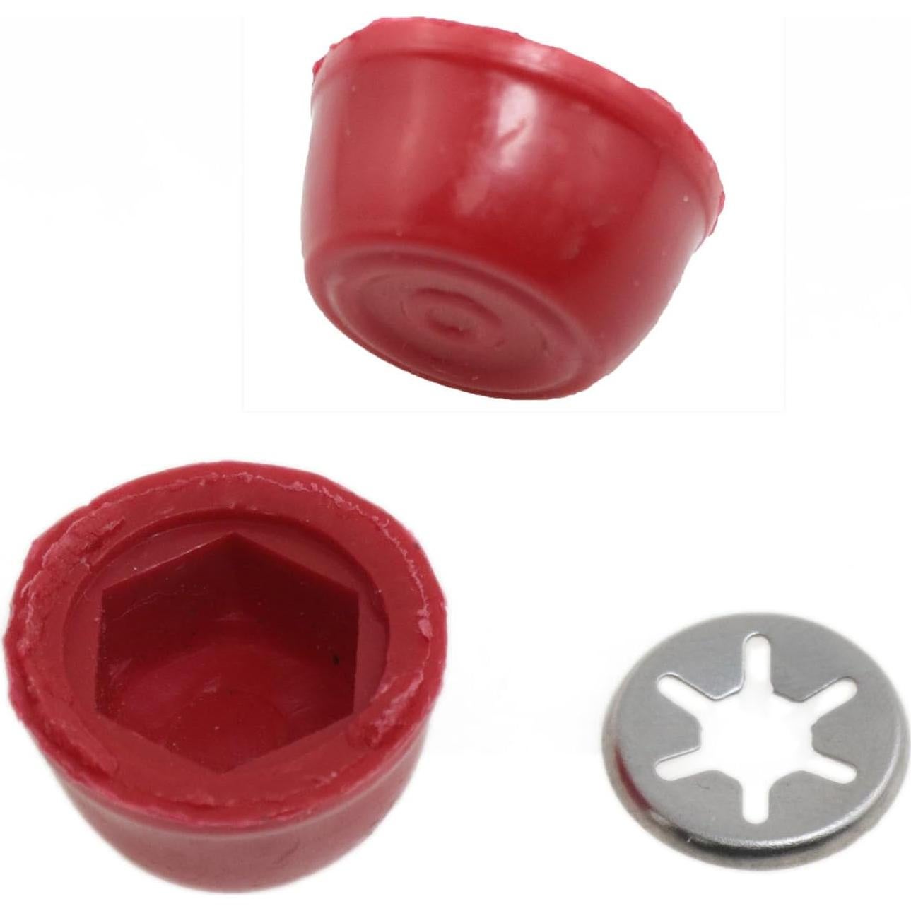 Tapas de Rueda Yukata 4PCS Rojo para Carro Classic Walker
