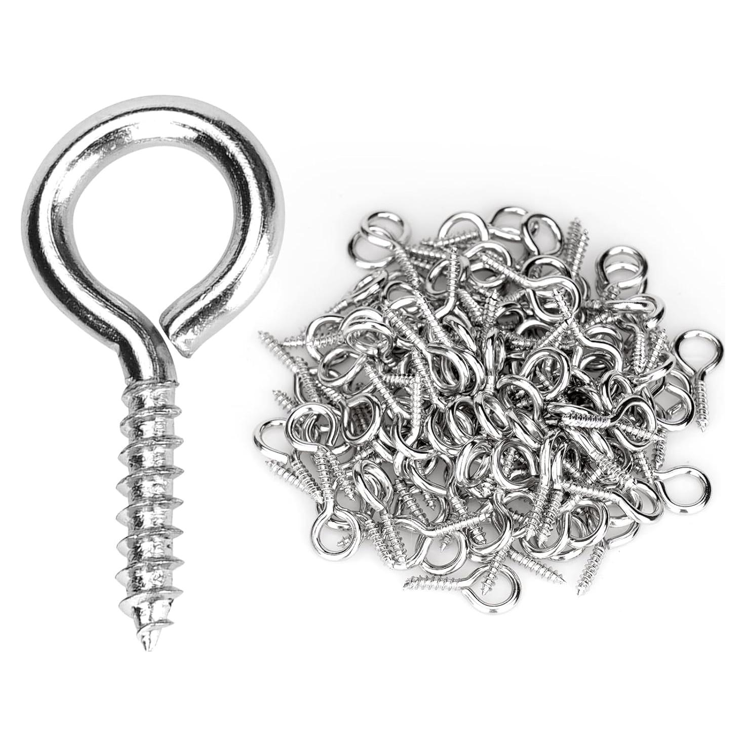 Tornillos Ojos Aovchei 150PCS Acero Inoxidable 1.5cm