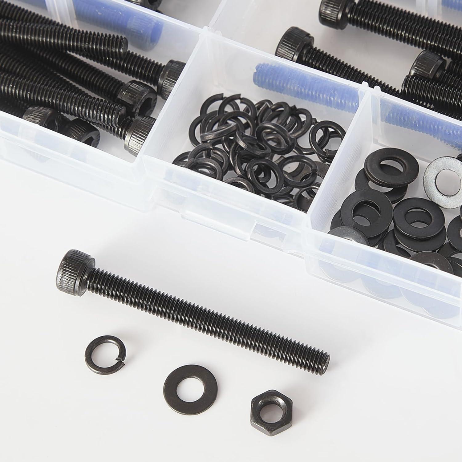 Kit de Tornillos M6 85 PCS Acero Aleado Grado 12.9 Hexagonal